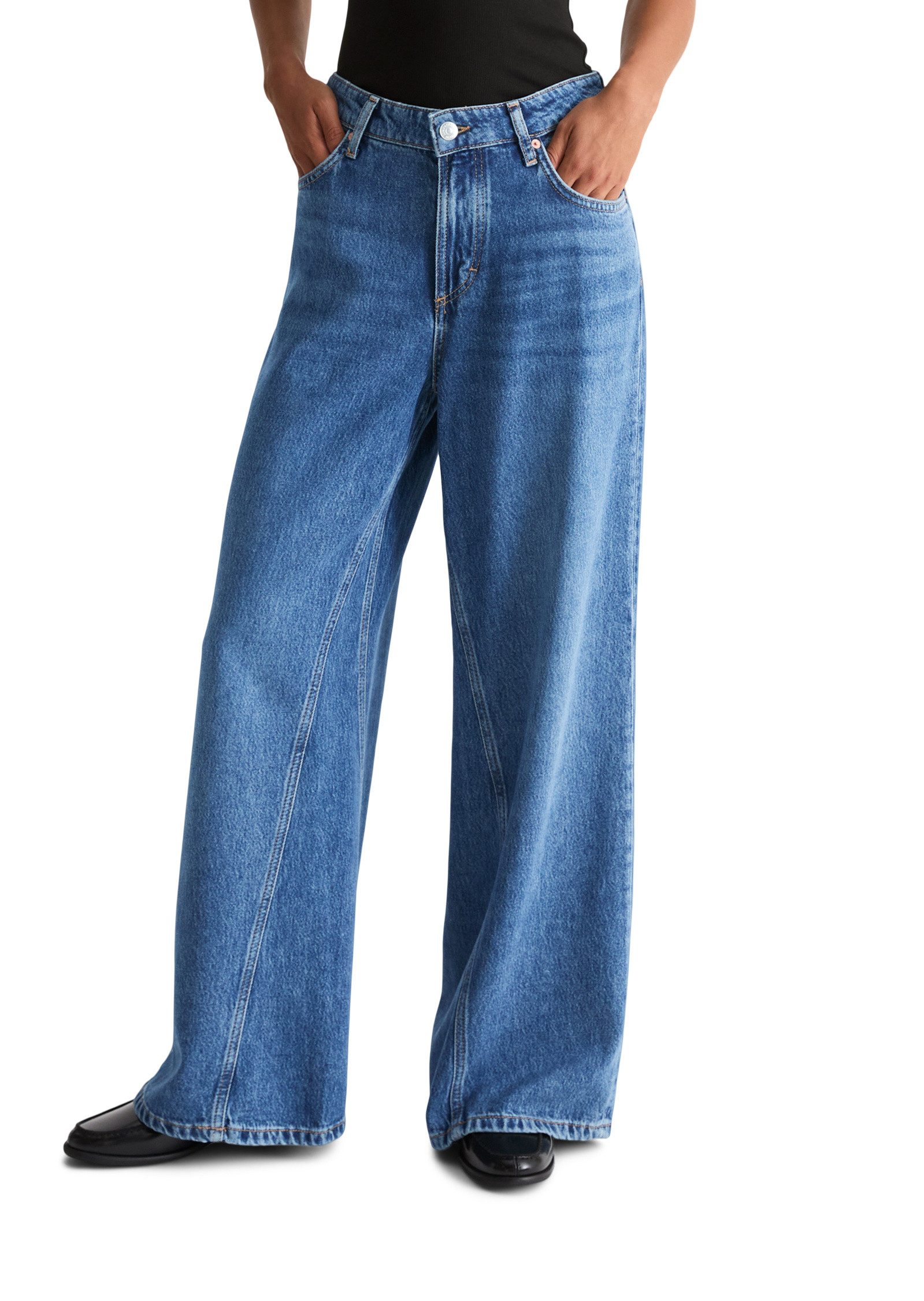Marc O'Polo Weite Jeans aus Lyocell-Organic-Cotton-Mix
