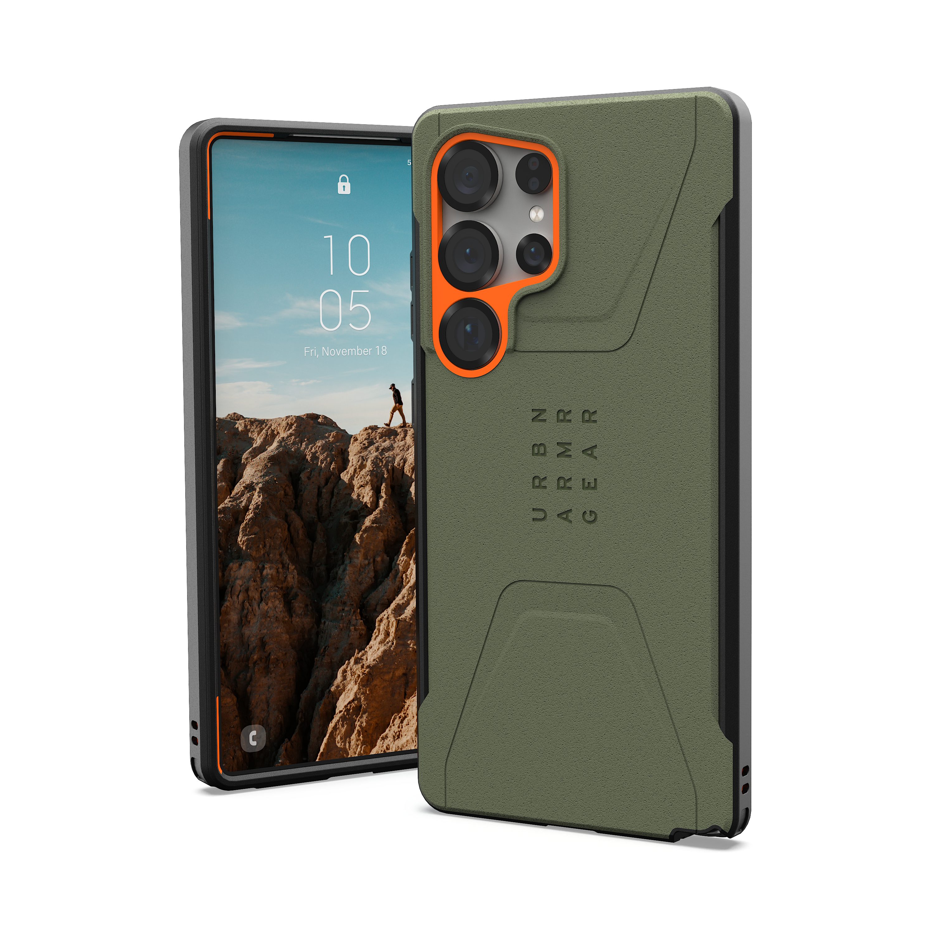 Urban Armor Gear Smartphone-Hülle Civilian - Samsung Galaxy S25 Ultra Hülle, ["Designed for Samsung" zertifiziert]