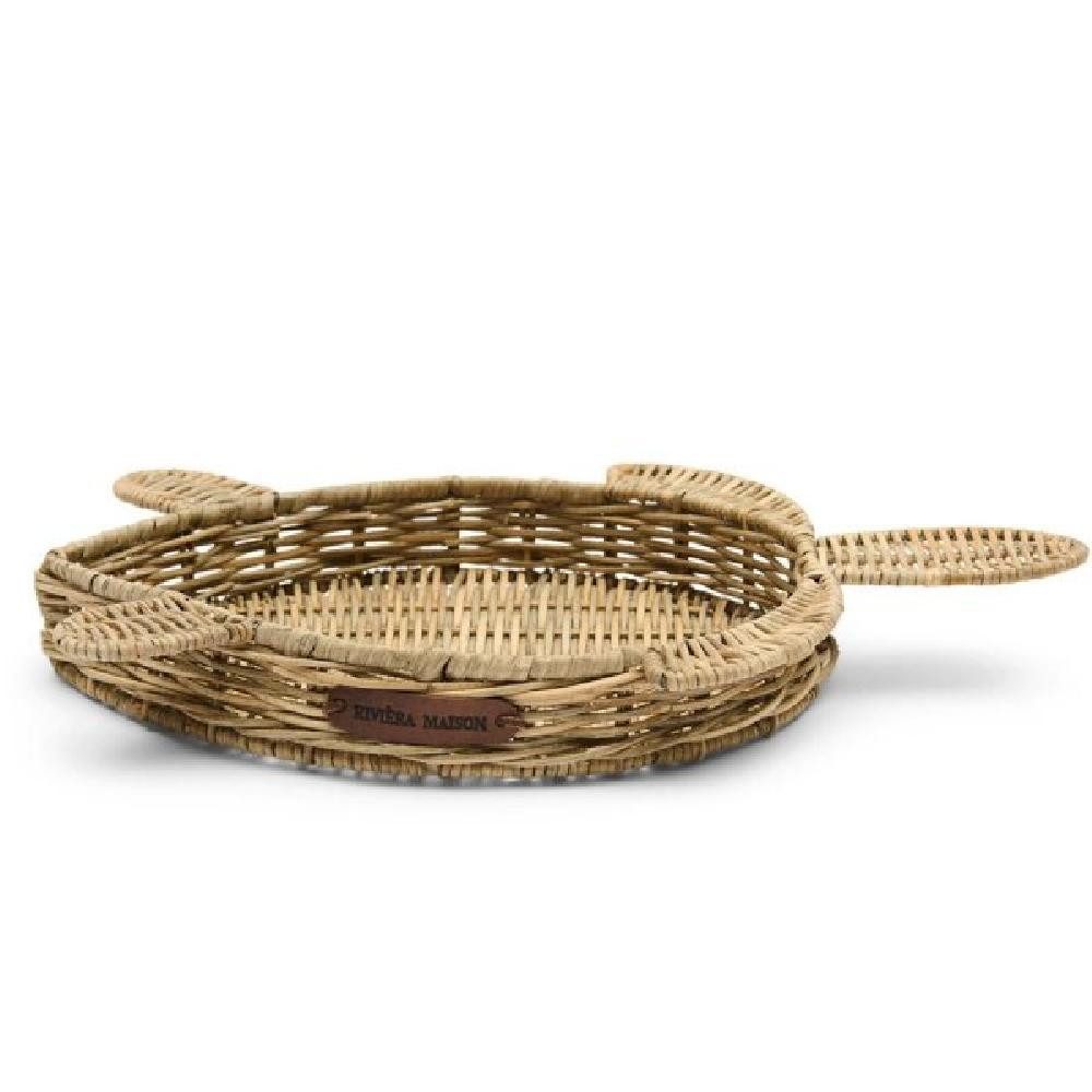 Tablett Tablett Schildkröte Turtle Tray Rustic Rattan