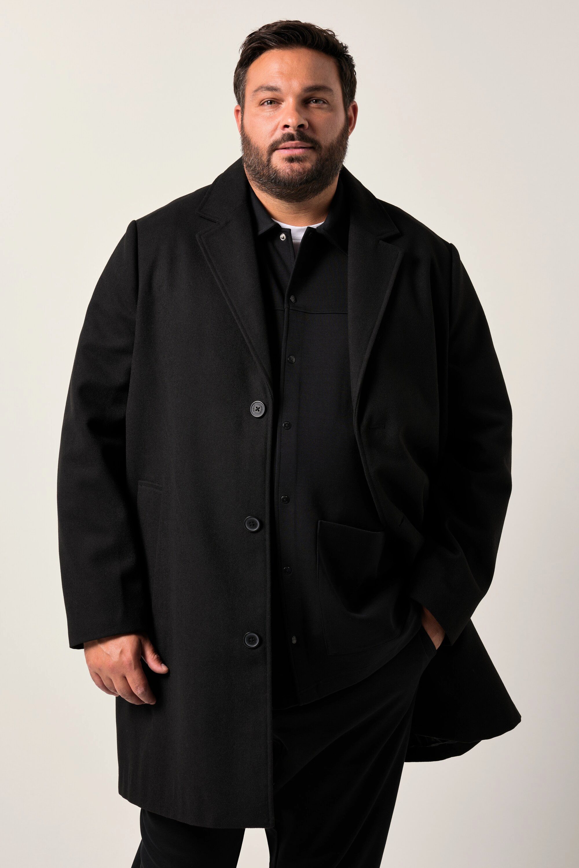 Men Plus Kurzmantel Men+ Funktions-Mantel Wolloptik wasserabweisend günstig online kaufen