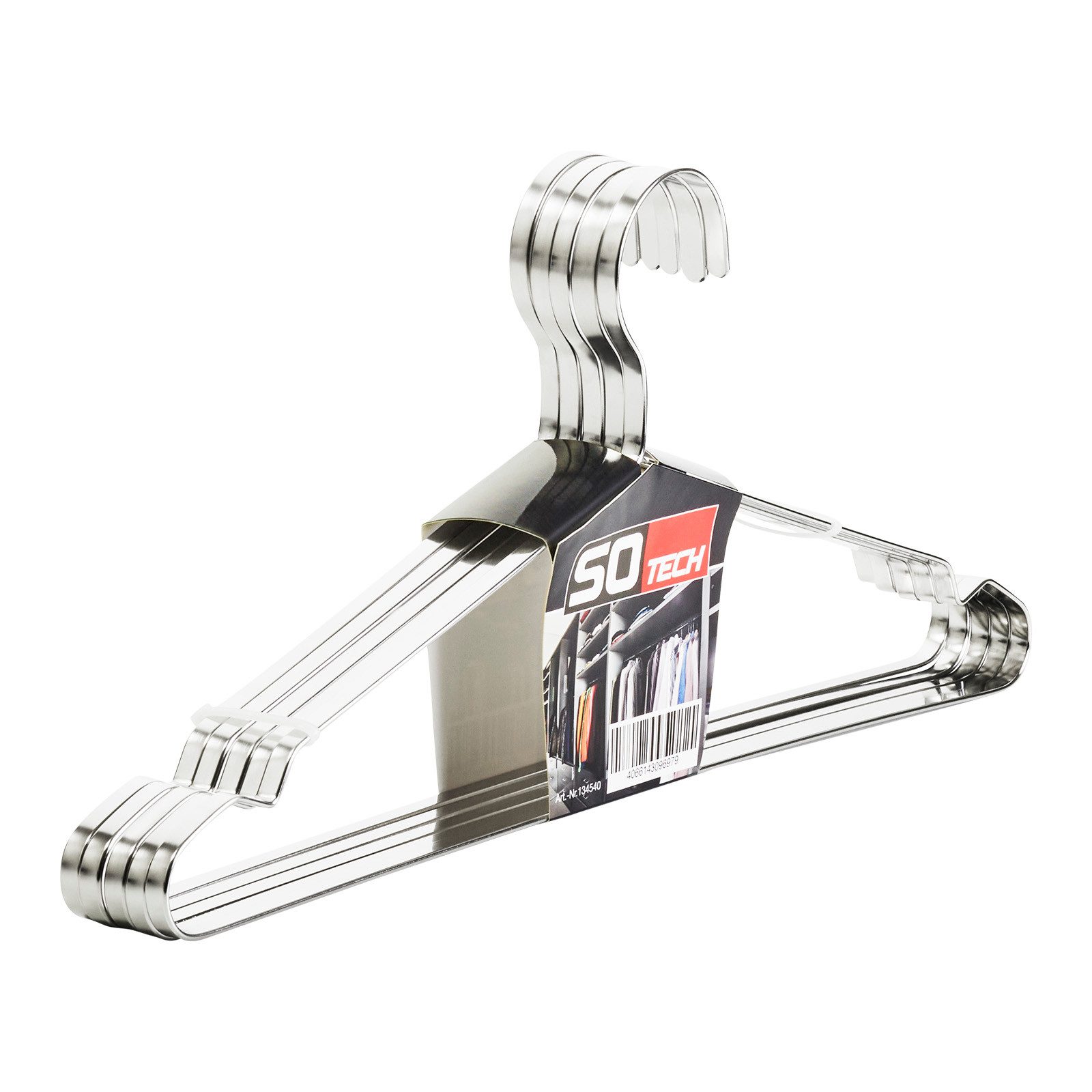 SO-TECH® Kleiderbügel Garderobenbügel Design Edelstahl 450 günstig online kaufen