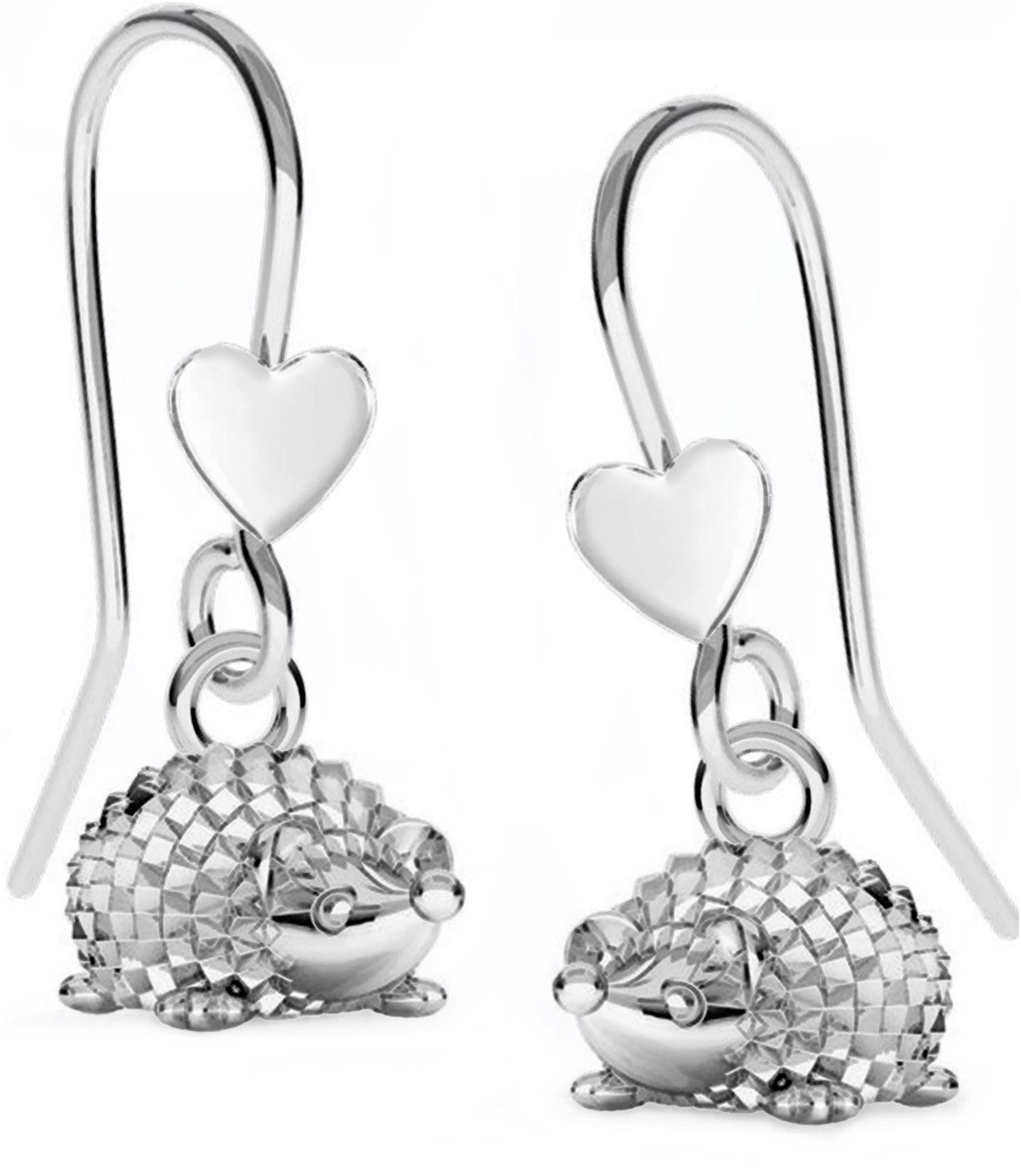 Goldene Hufeisen Ohrring-Set Tierische Eleganz Ohrringe mit Igelmotiv für Damen, 925 Silber (Sterlingsilber), Hypoallergen