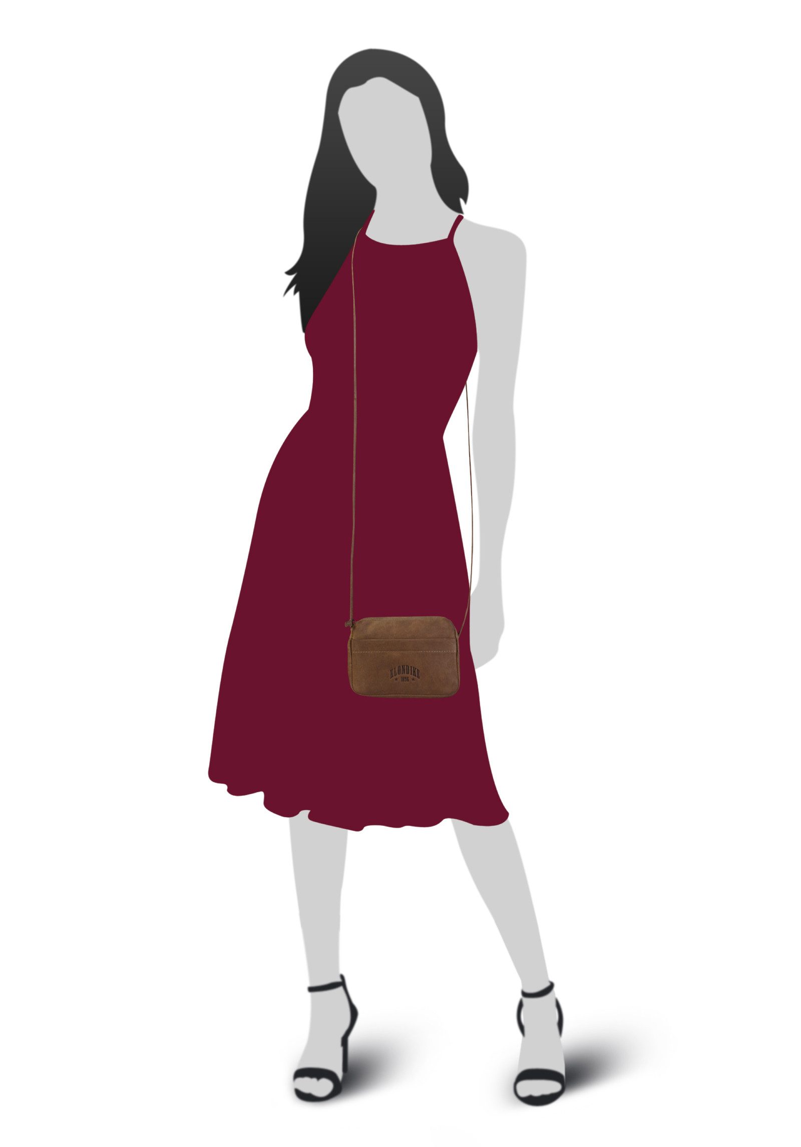 Klondike 1896 Umhängetasche, echt Leder