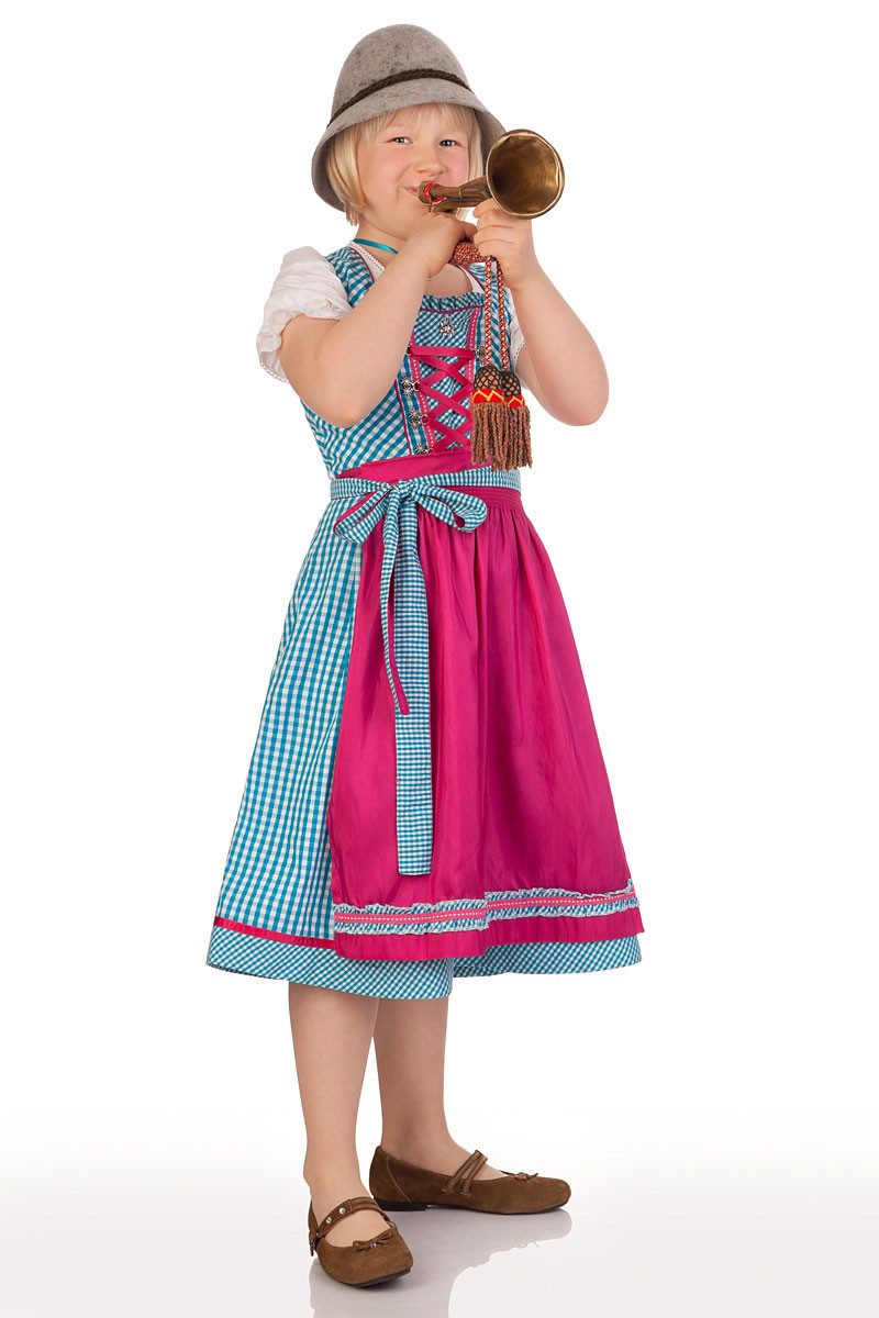 M.Stützle GmbH Dirndl Kinderdirndl 3tlg. - EDELWEISS - grün, türkis