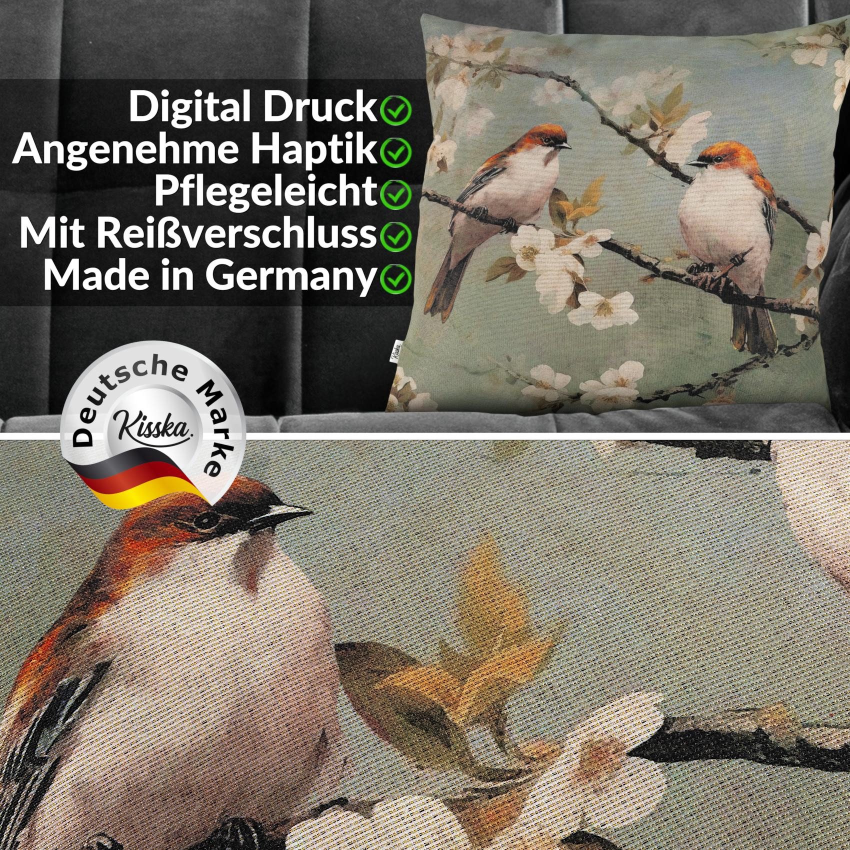 Kisska Dekokissen Designer Kissenbezug Modern-Zierkissen Hochwertig, Robin günstig online kaufen