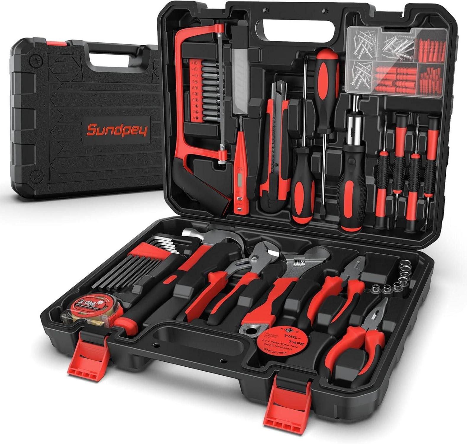 Multitool Werkzeugkoffer 148tlg Gefüllt Profi Haushalt Set