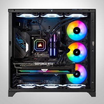 Memory PC Gaming-PC (AMD Ryzen 7 7800X3D, RTX 4070 Ti Super, 32 GB RAM, 2000 GB SSD, Wasserkühlung)