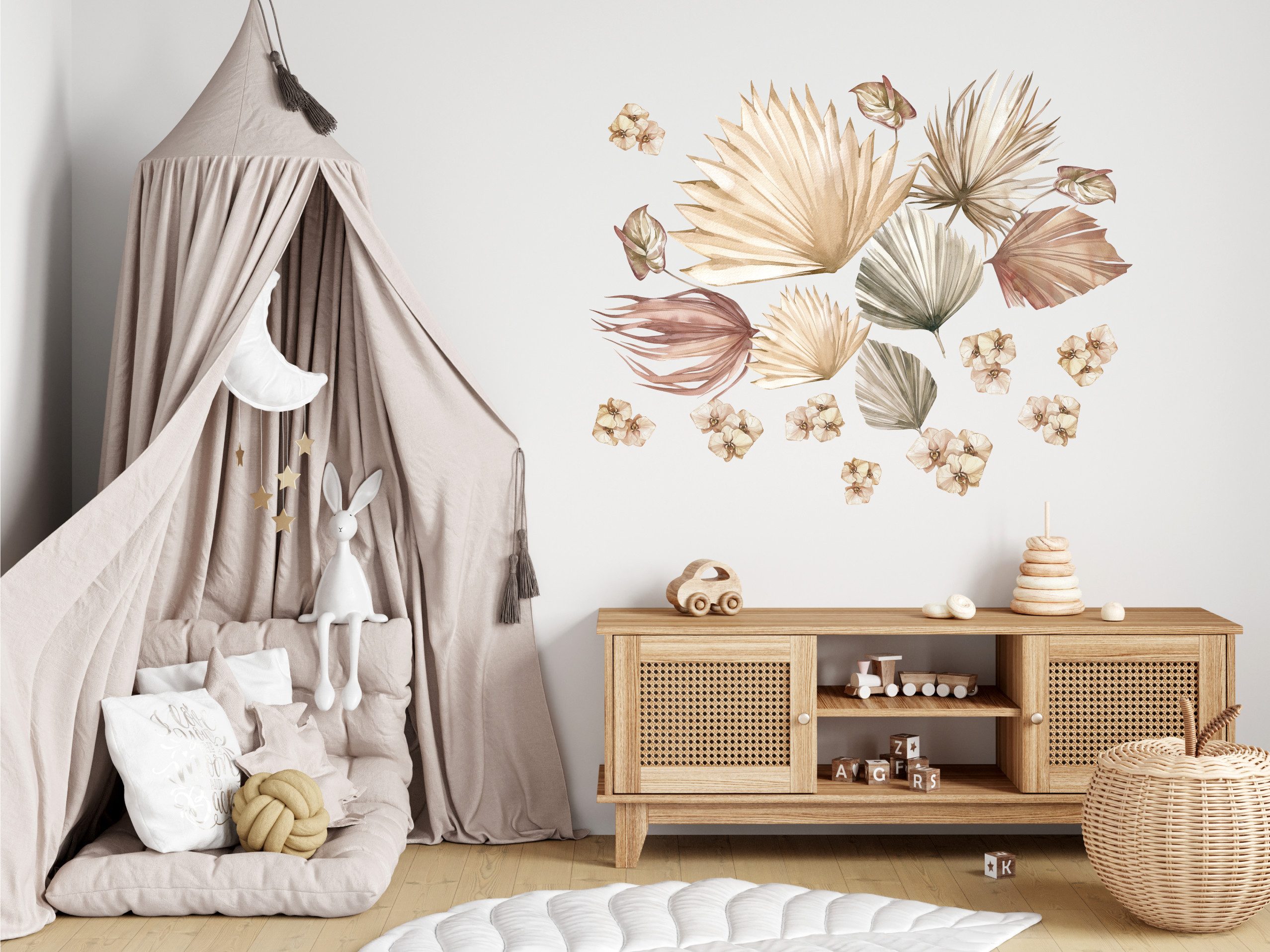 Olli&Elli.design Wandtattoo Boho Blätter für Kinderzimmer, günstig online kaufen