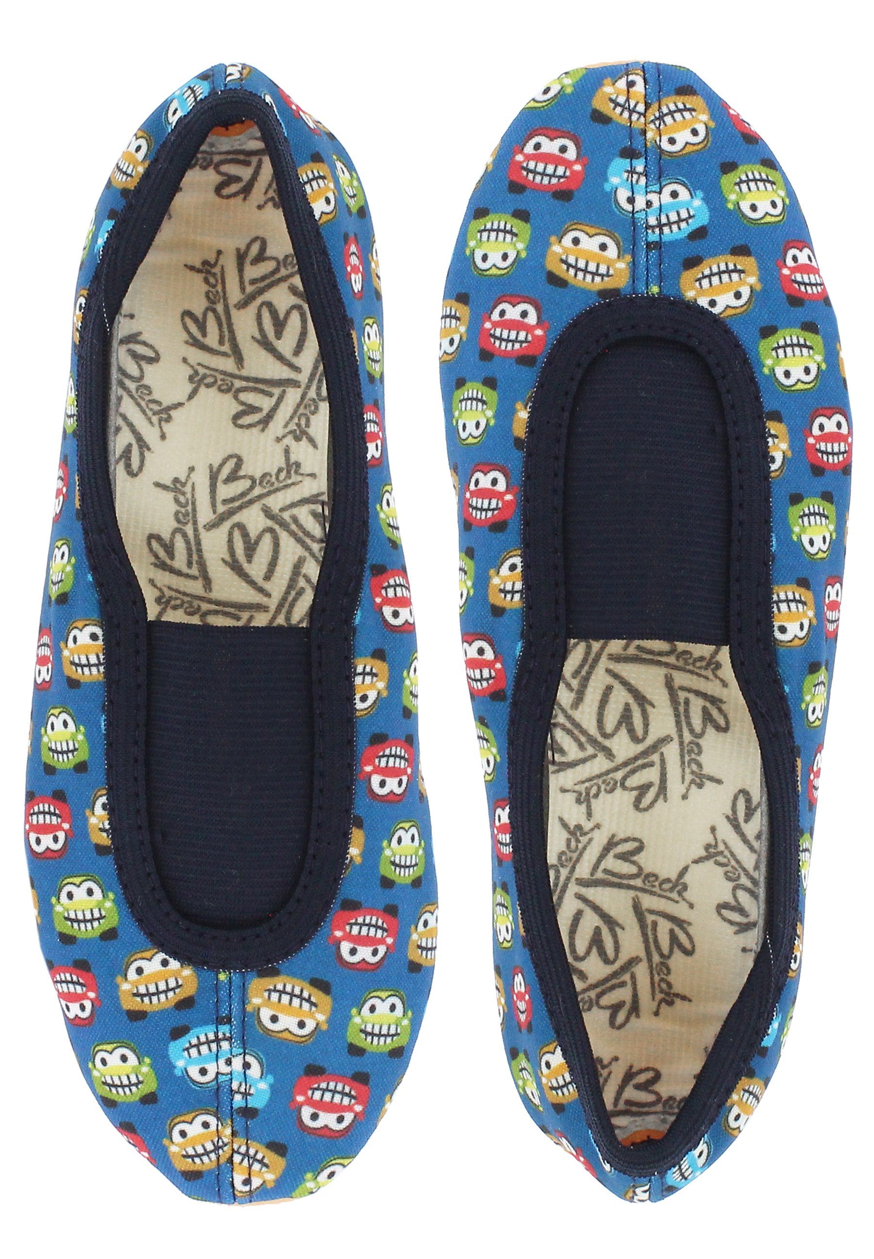 Schläppchen Buzzer mit Ristgummi Gymnastikschuh