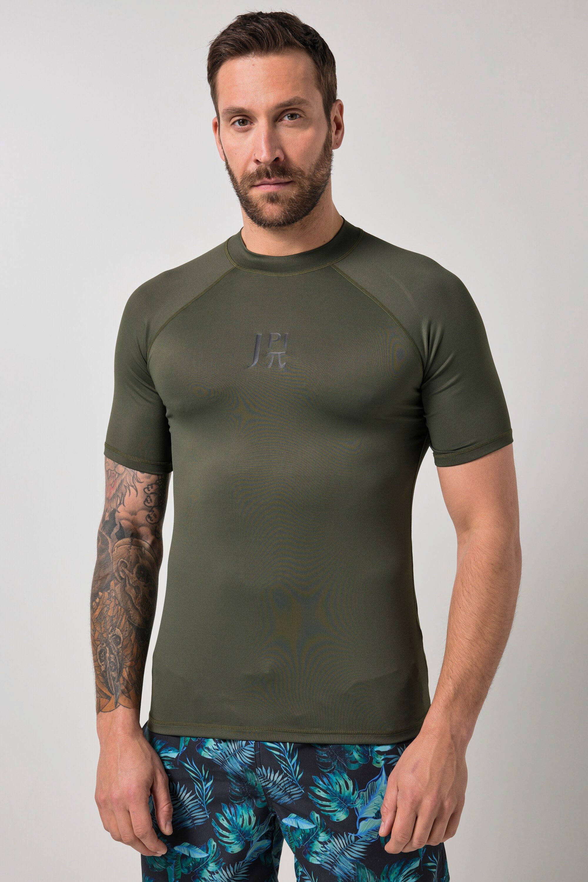 JP1880 T-Shirt Schwimmshirt Halbarm Stehkragen