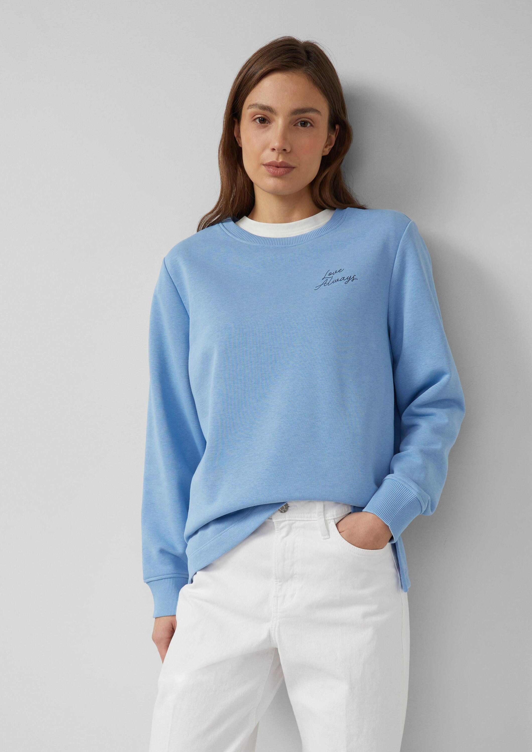 s.Oliver Sweatshirt Sweatshirt Sweatshirt mit Print im Relaxed Fit