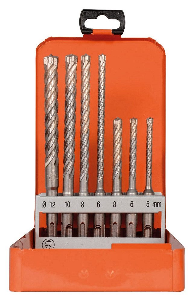 PROJAHN Bohrersatz ROCKET 5 Hammerbohrer - SDS-plus - Metall-Kassette - 7-teilig, (7-tlg)