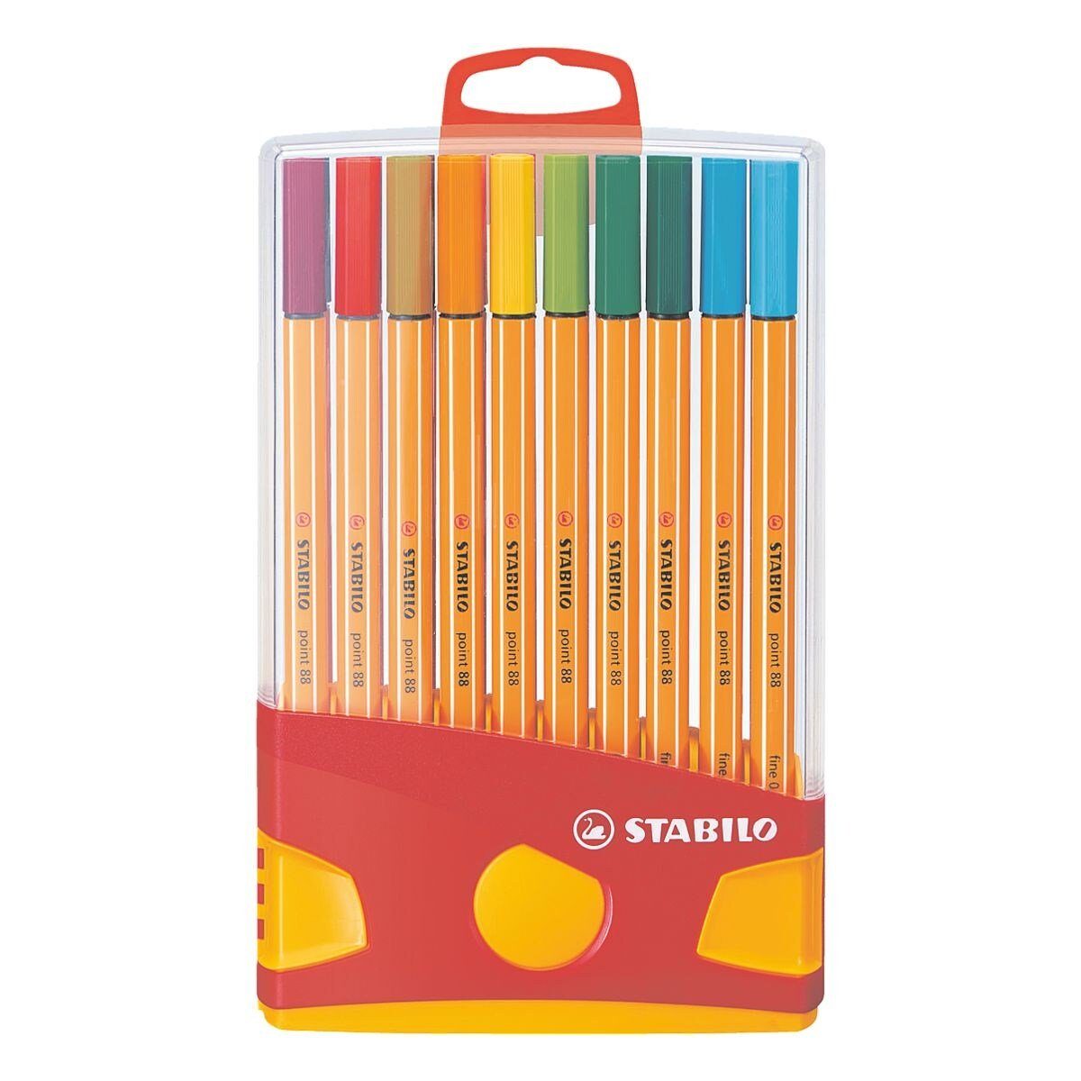STABILO Fineliner point 88®-color parade, (20-tlg), Wasserfarben ohne Metallanteile, geruchsneutral