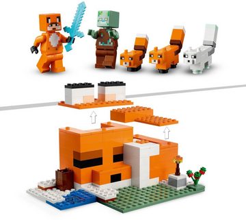 LEGO® Konstruktionsspielsteine Die Fuchs-Lodge (21178), LEGO® Minecraft™, (193 St)