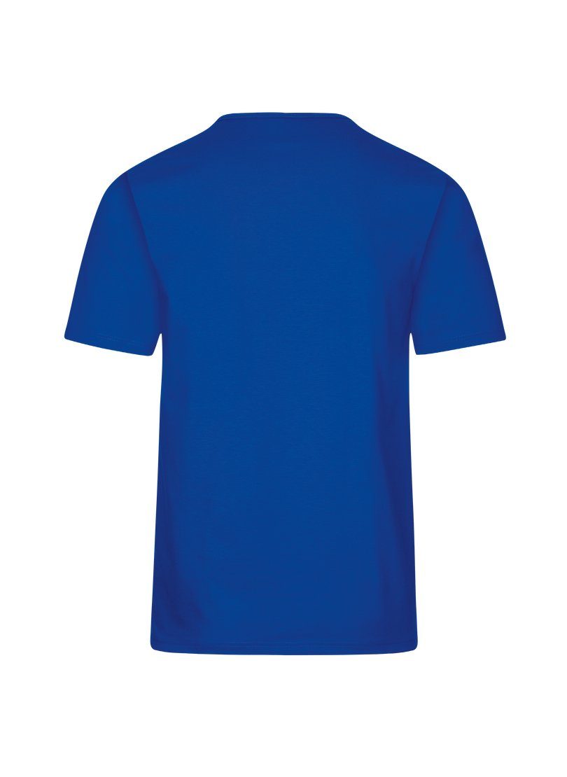 Trigema T-Shirt TRIGEMA mit royal DELUXE Baumwolle T-Shirt Knopfleiste