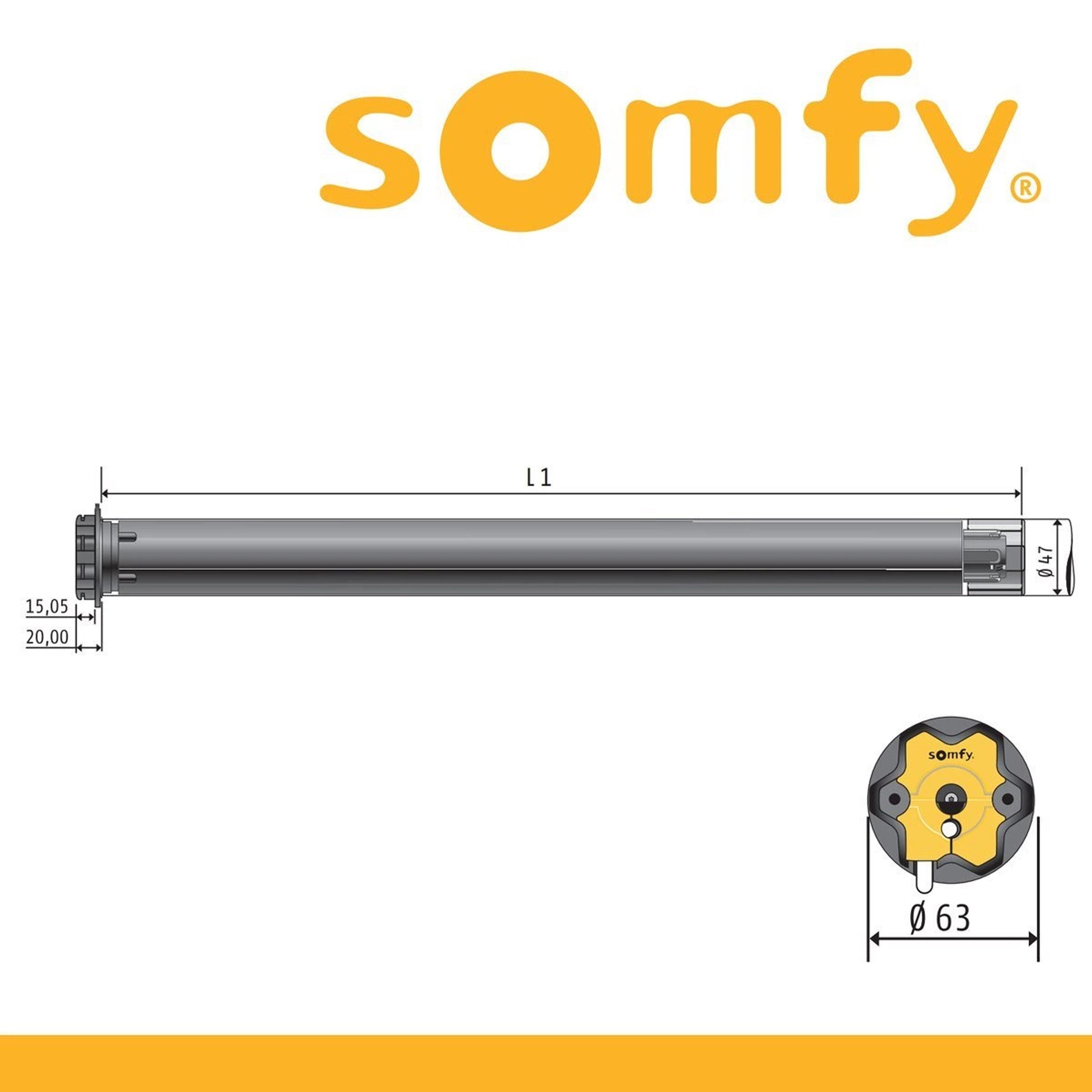 Somfy Türschließer Somfy  Oximo 50 io 10/17 Funk-Rohrmotor 10 Nm 230 V io-homecontrol®, (1-tlg)