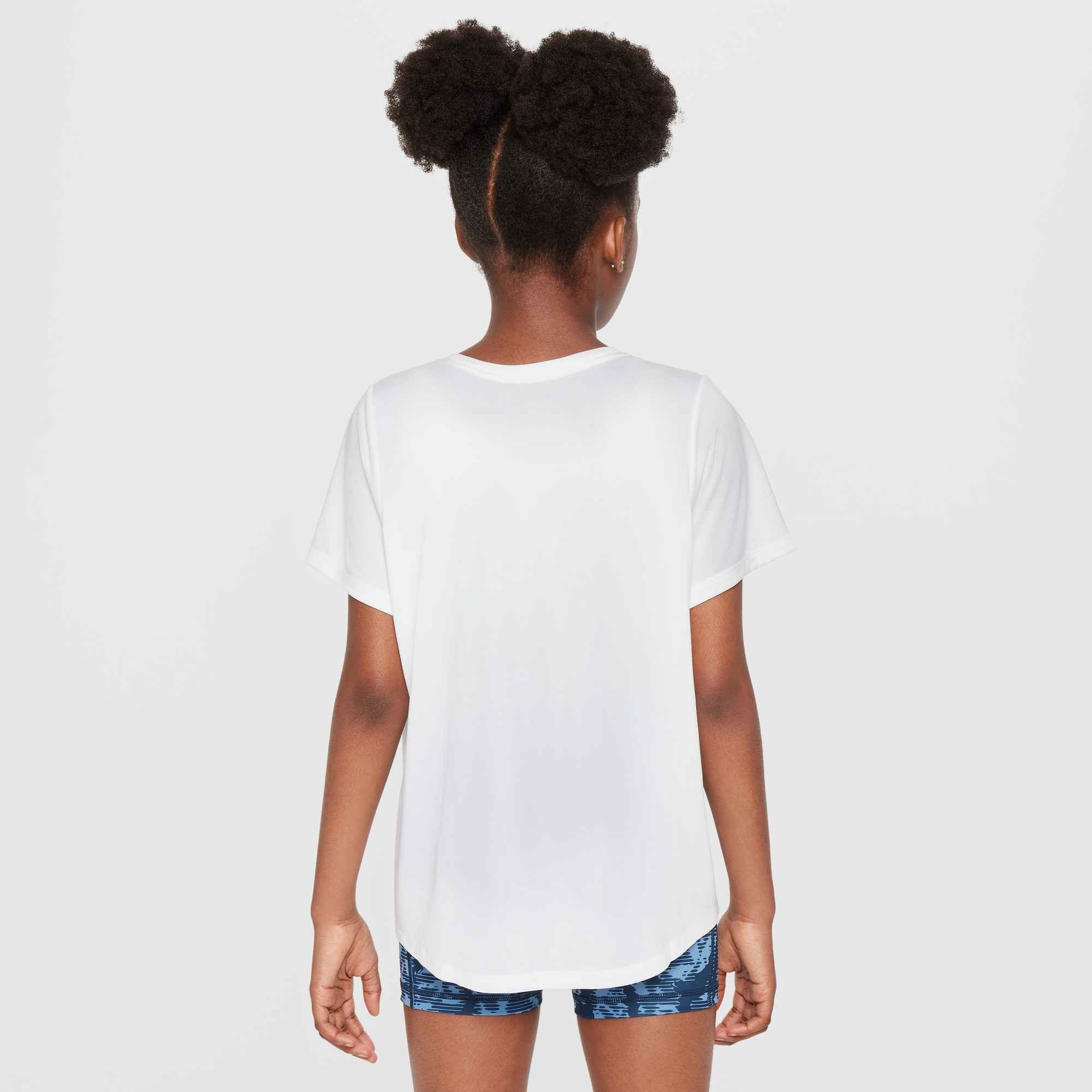 Nike Tanktop Nike One Fitted Big Kids' (Girls) Dri-FIT Short-Sleeve Top für Jugendliche, atmungsaktives Material, schnelltrocknend