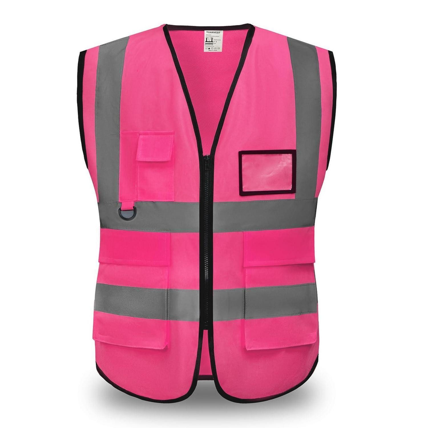 LuxusKollektion Warnweste Warnweste Rosa XL