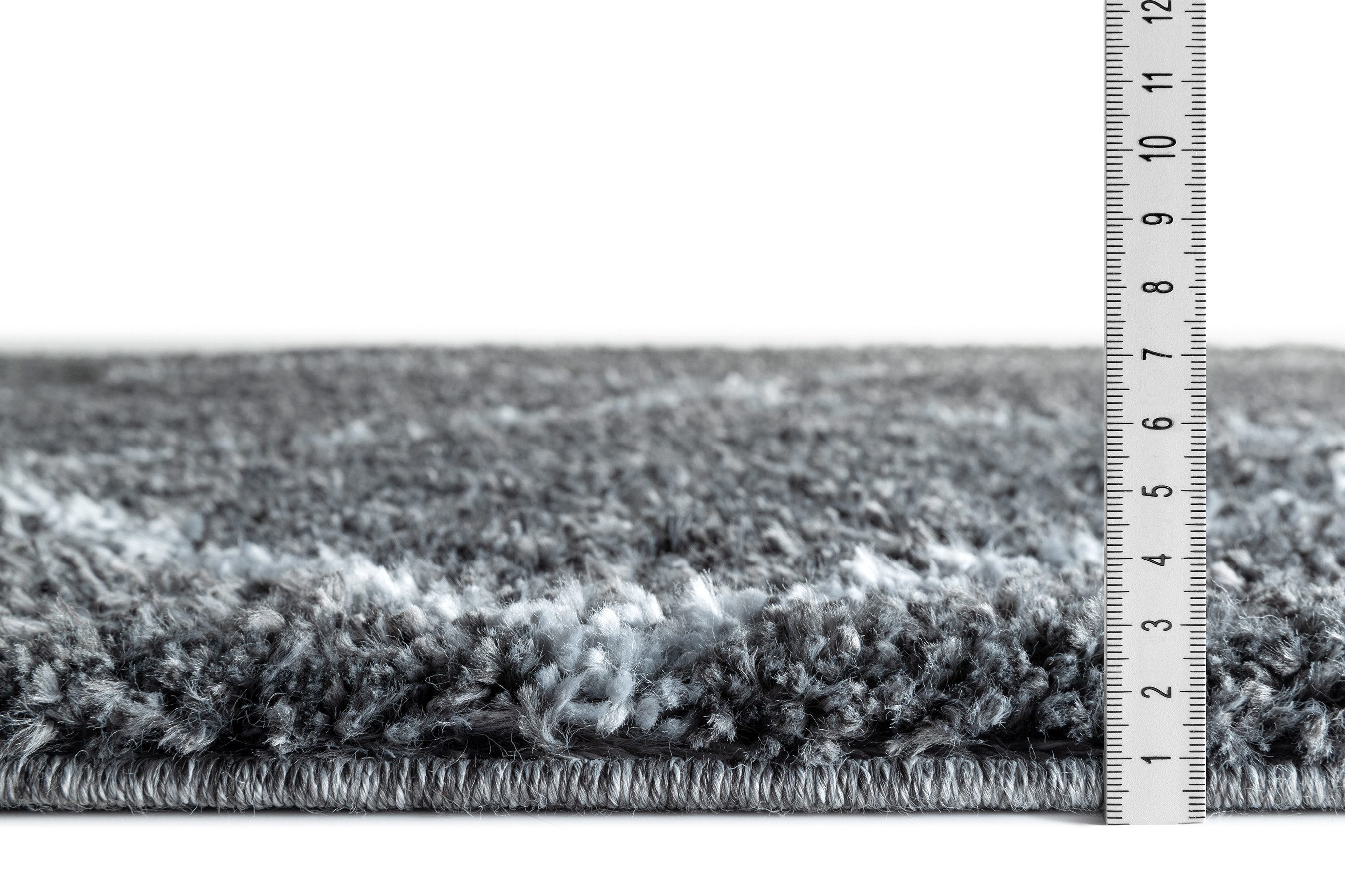 Tesso Living Hochflor-Teppich BLAKE Shaggy Teppich Wohnzimmer Rauten Design, rechteckig, Höhe: 30 mm, Langflor, skandinavisches Design, gemütlich strapazierfähig, langlebig