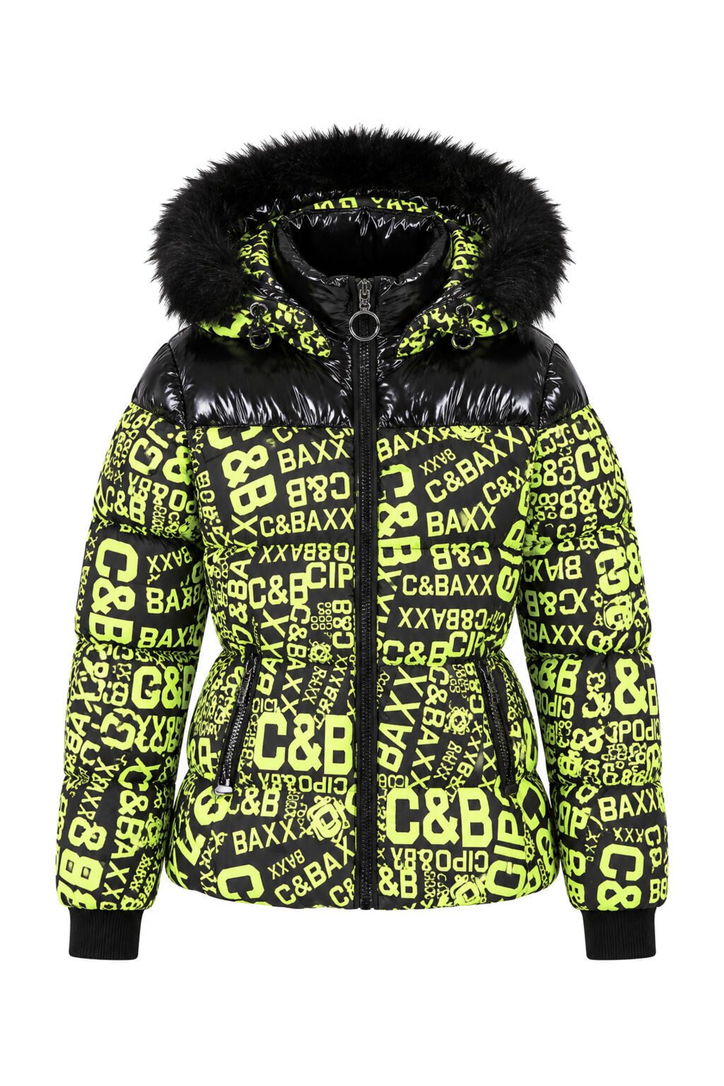 Cipo & Baxx Winterjacke Jacken mit modischem Allover-Print, WM129 – Bild 2 von 5