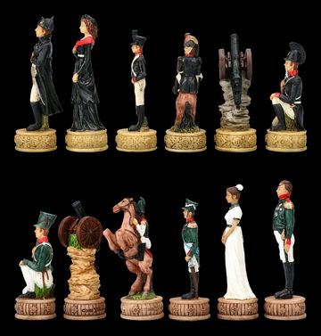 Figuren Shop GmbH Spiel, Schachfiguren Set - Napoleon in Rußland - historische Schlachten Denkspiel