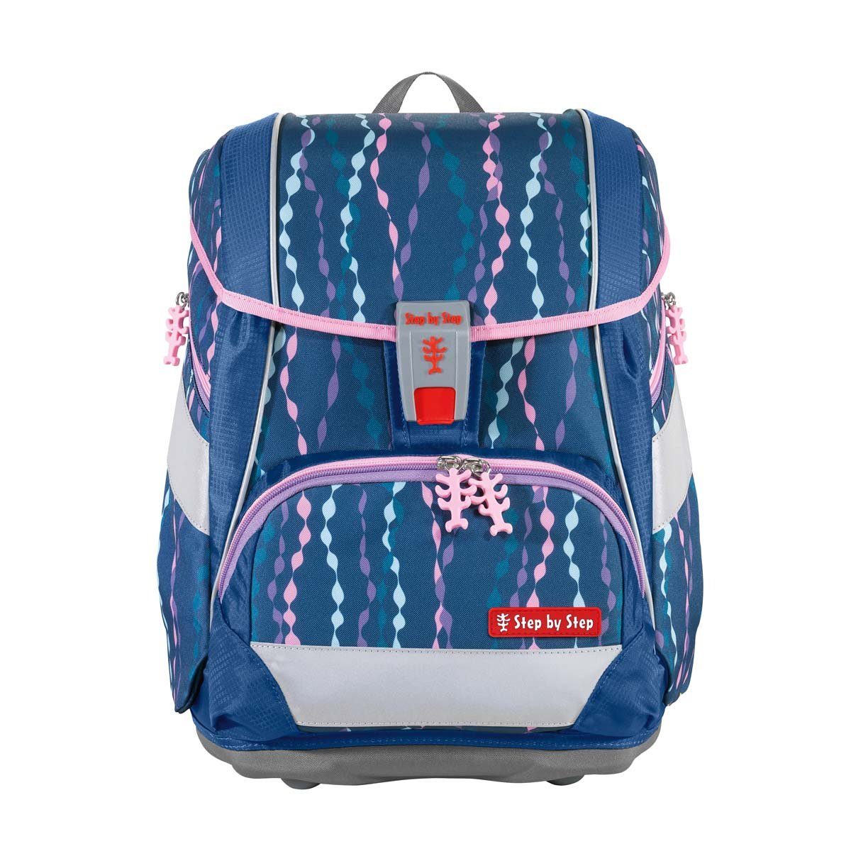 Step by Step Schulranzen Schulranzen-Set 2IN1 PLUS Mermaid Bella 8-teilig (8-teilig), 1. - 4. Klasse, ergonomisch, Easy-Grow-System