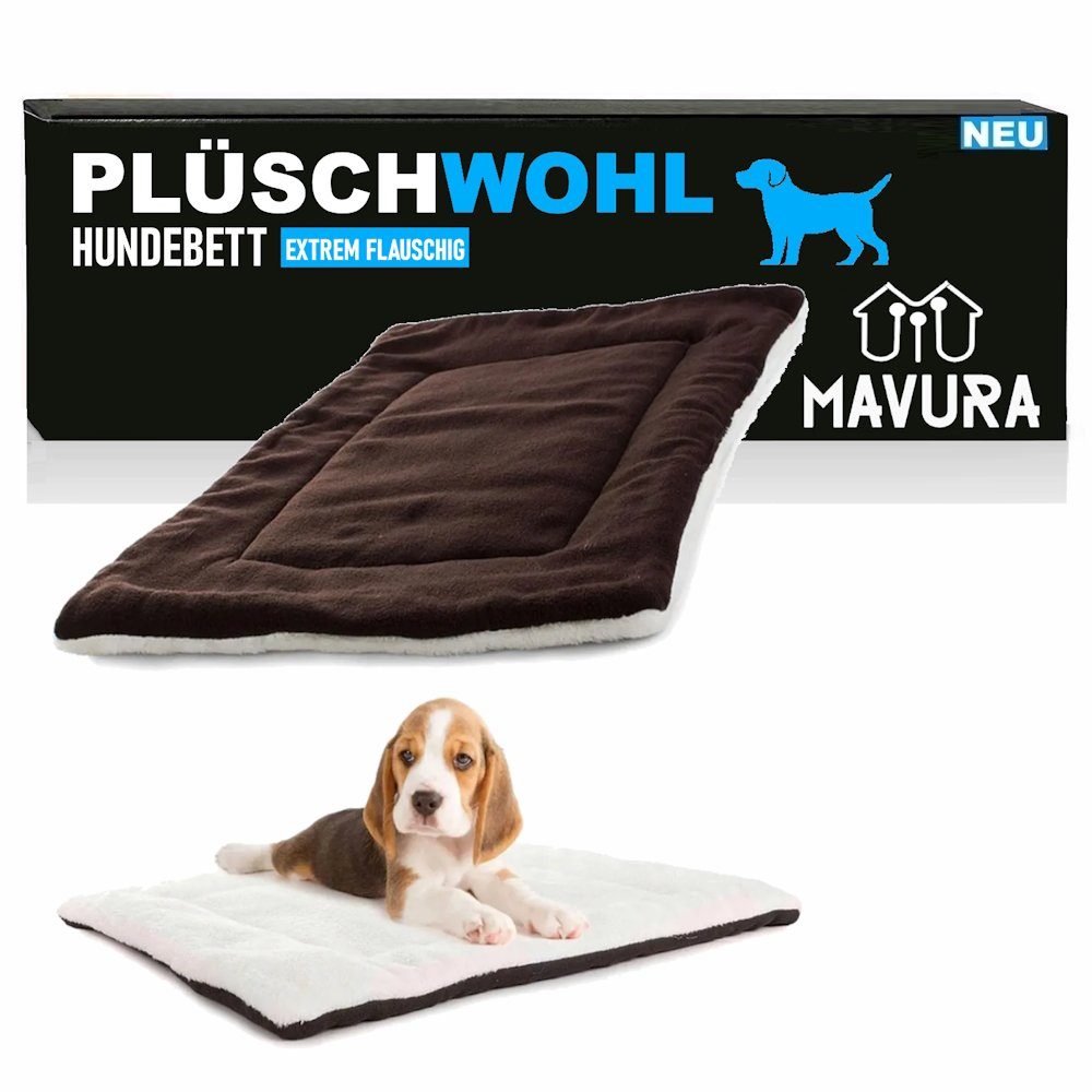 MAVURA Hundematte PLÜSCHWOHL Hundebett Hundekörbchen Hundekissen günstig online kaufen
