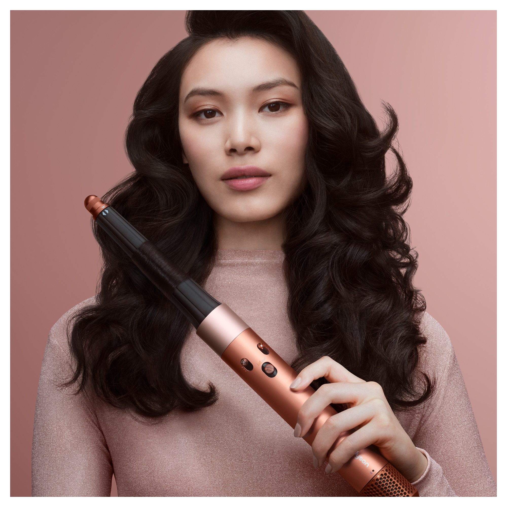 DYSON Multihaarstyler Airwrap i.d.TM Multi-Haarstyler und - trockner, Amber Silk, Limitierte Geschenkedition inkl. Entwirrkamm