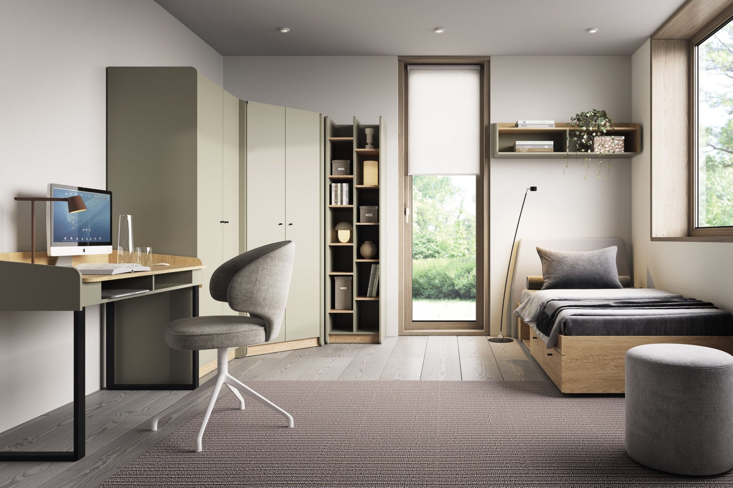 Jugendzimmer-Set ALBI 1 Kinderzimmer Kompletzimmer 6-teilig