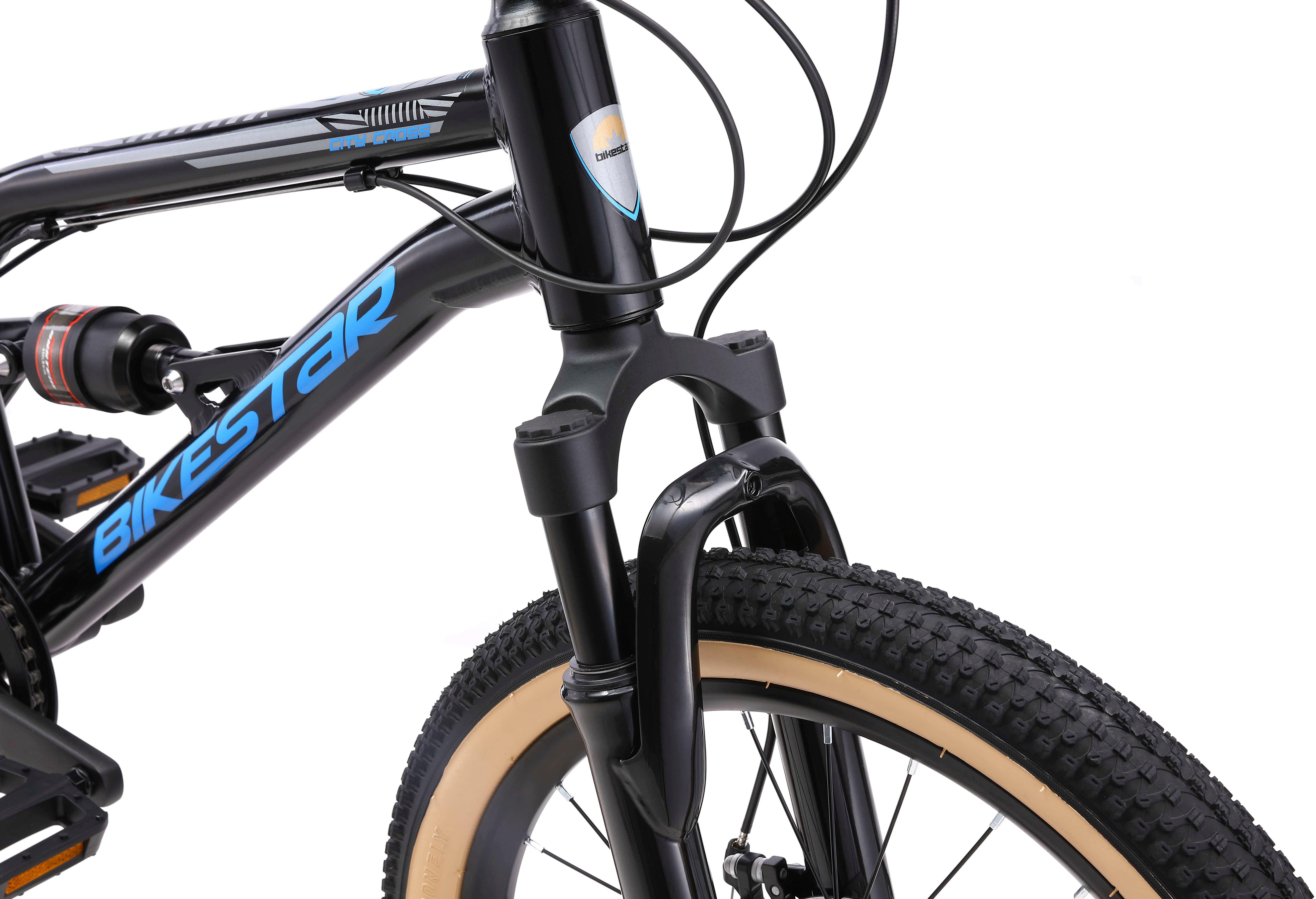 Bikestar youth bicycle, 7-speed Shimano RD-TY21 derailleur, derailleur gears