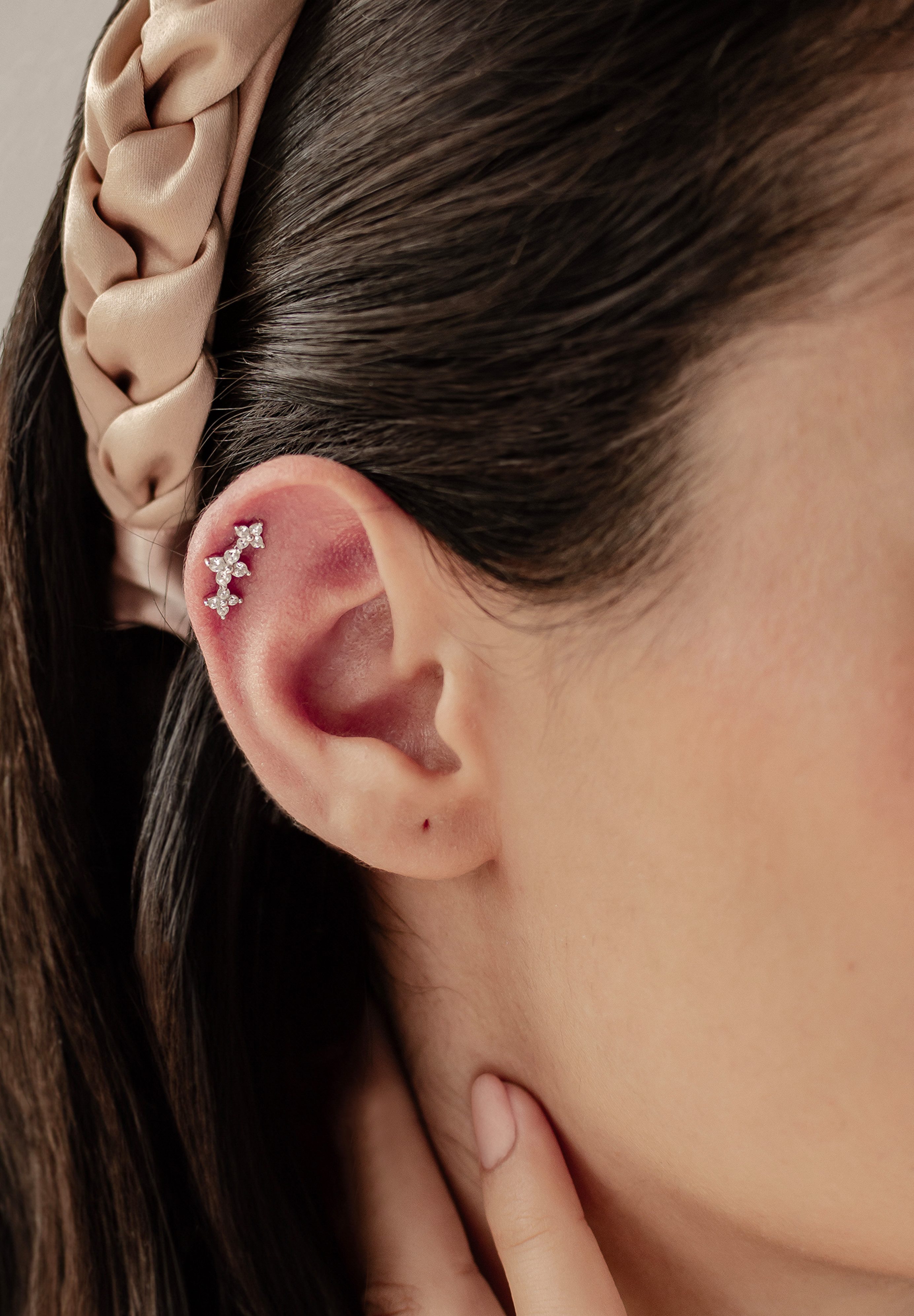 Hey Happiness Single-Ohrstecker Piercing Blume, Knorpel günstig online kaufen