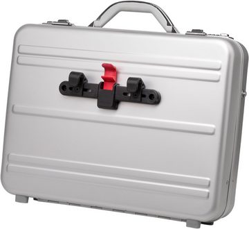 fixbag Business-Koffer Aluminiumkoffer Attaché, silberfarben, mit Laptopfach