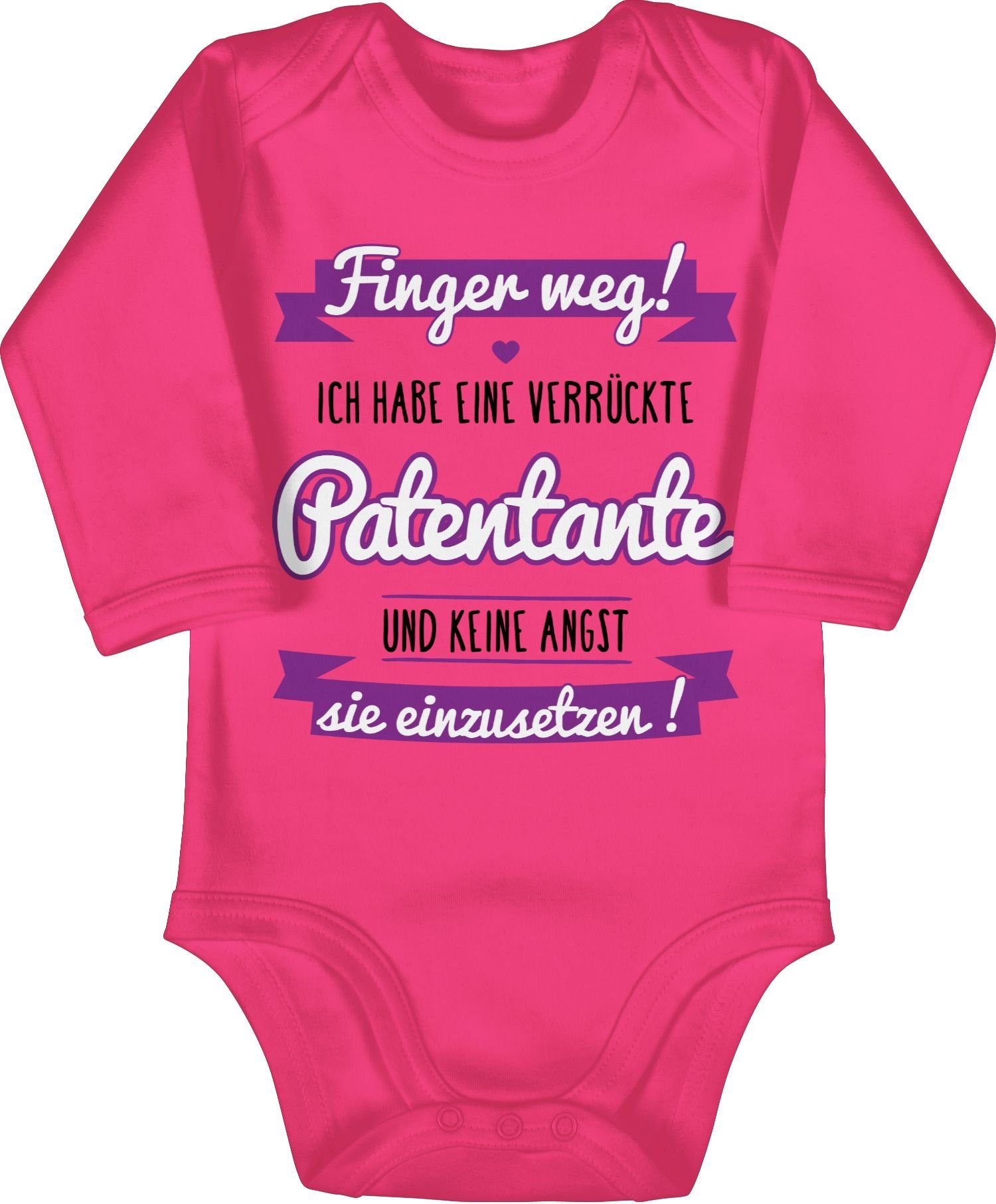 Shirtbody Ich habe eine verrückte Patentante - Taufgeschenk von Patentante