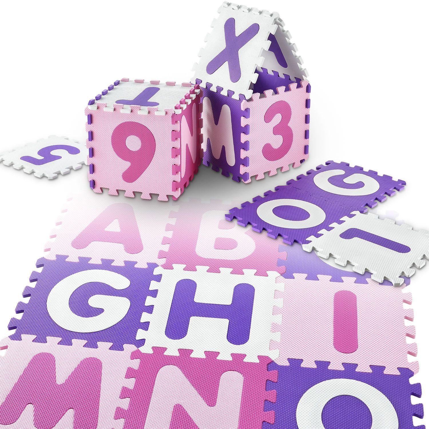 Juskys Puzzlematte Juna, EVA Schaumstoff, rutschfest, geräuschhemmend, feuc günstig online kaufen