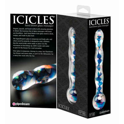 Icicles Dildo »Icicles No. 8 Clear/Blue«