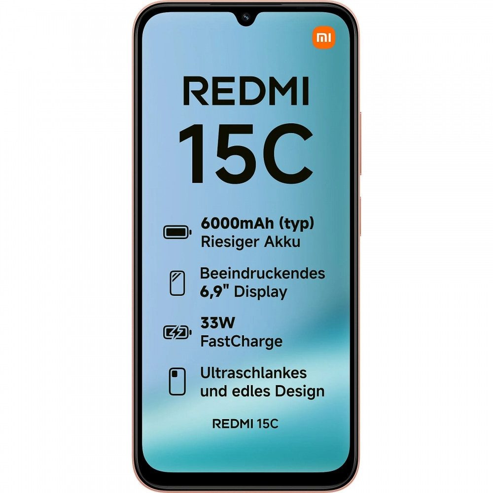 Xiaomi Redmi 15C 256 GB / 4 GB - Smartphone - twilight orange Smartphone (6,9 Zoll, 256 GB Speicherplatz)