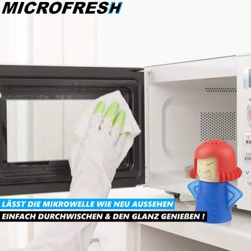 MAVURA Geruchsentferner MICROFRESH Wütende Mama Mikrowellenreiniger Mikrowellen Reiniger (Geruchsvernichter Geruchsneutralisator Geruchsstopp), Geruchsabsorber Geruchskiller Mikrowelle