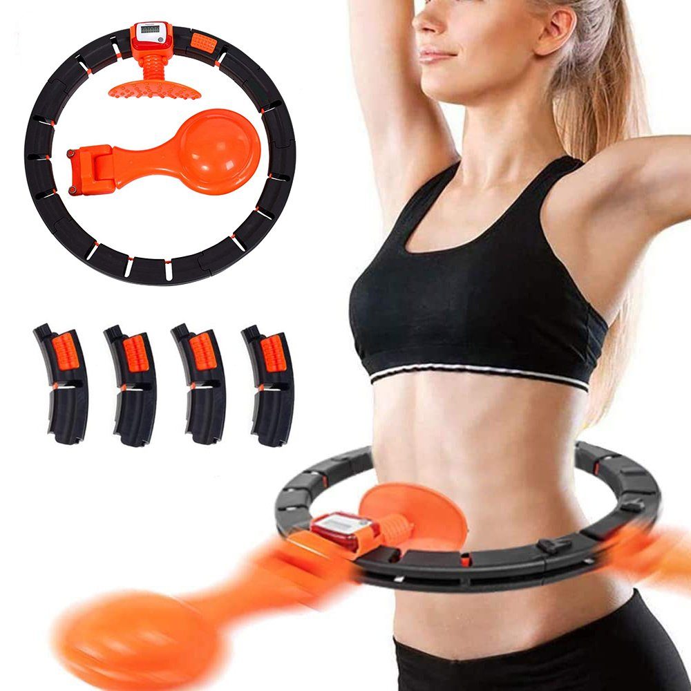 Smart Fitnessreifen Hula-Hoop-Reifen GelldG Verstellbarer Hula-Reifen