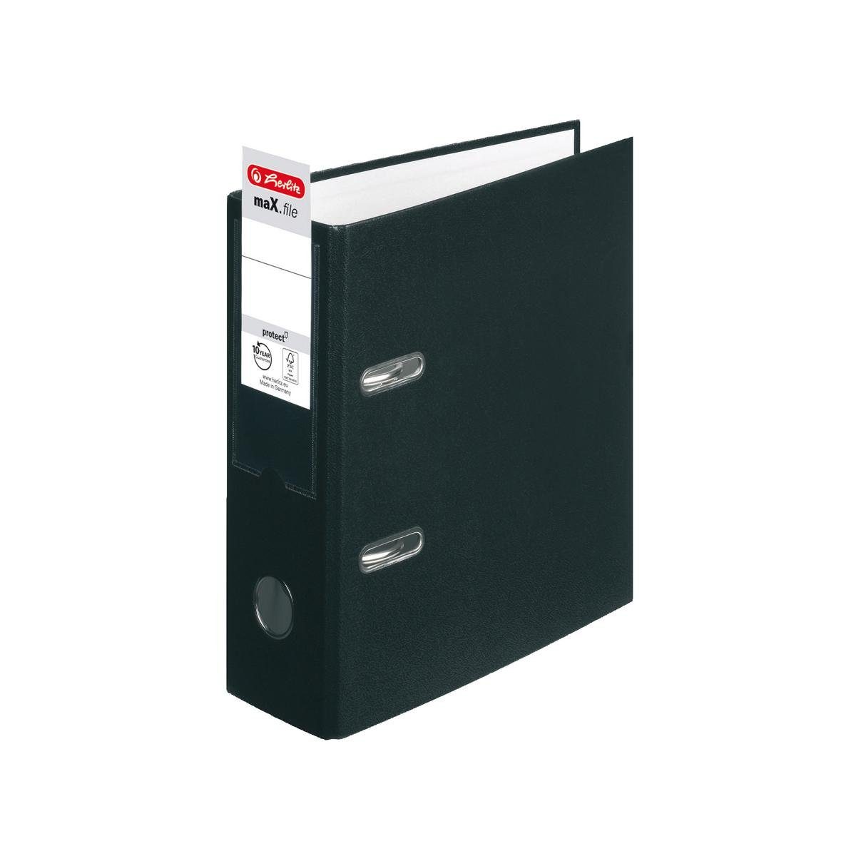 Herlitz Aktenordner Herlitz Ordner / DIN A5 / 80mm breit / Farbe: schwarz