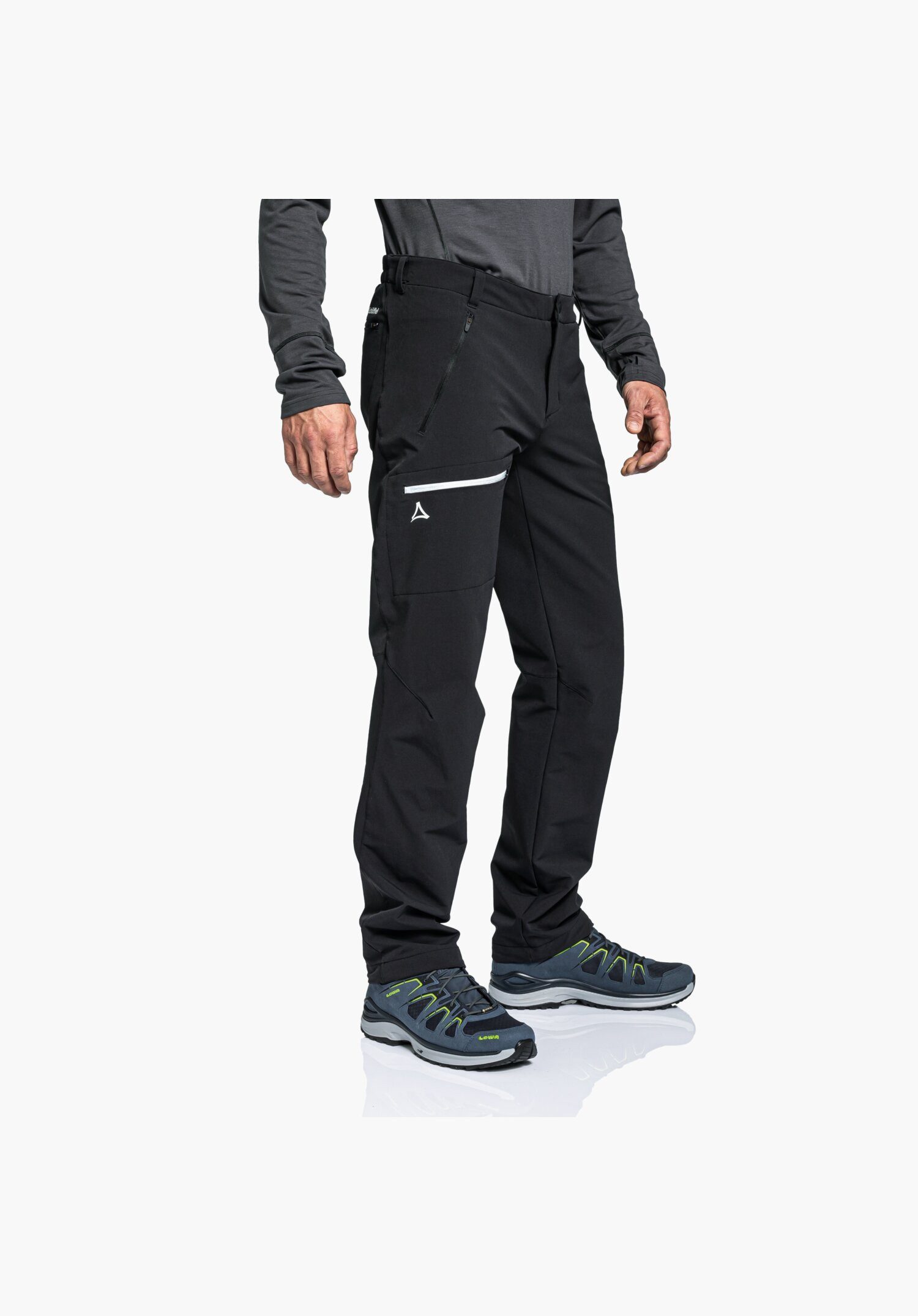 Schöffel Softshellhose Pants Folkstone Warm M wasserabweisend, 4-Wege-Stretch, vorgeformte Kniepartie