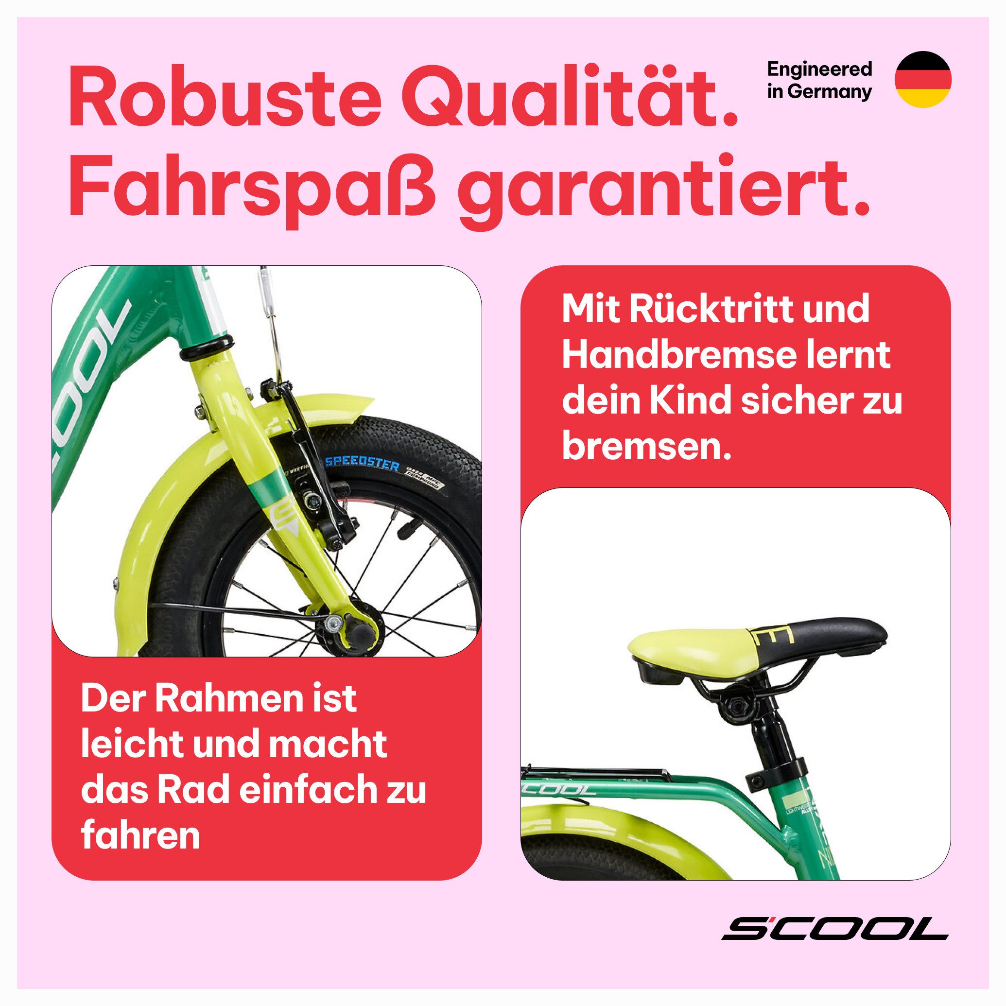 S’COOL Kinderfahrrad niXe 1-Gang, 12 / 16 / 18 Zoll