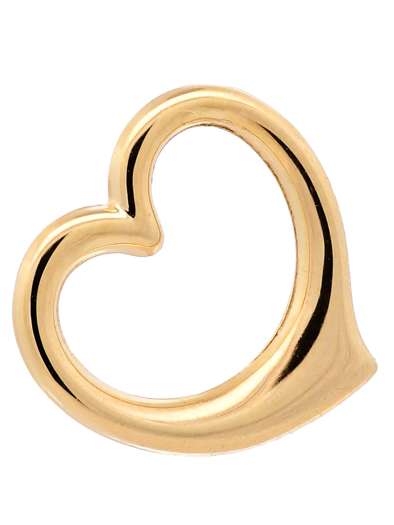 Kettenanhänger Kettenanhänger Gold Anhänger Swingheart massiv 585 - 14 Karat Gold