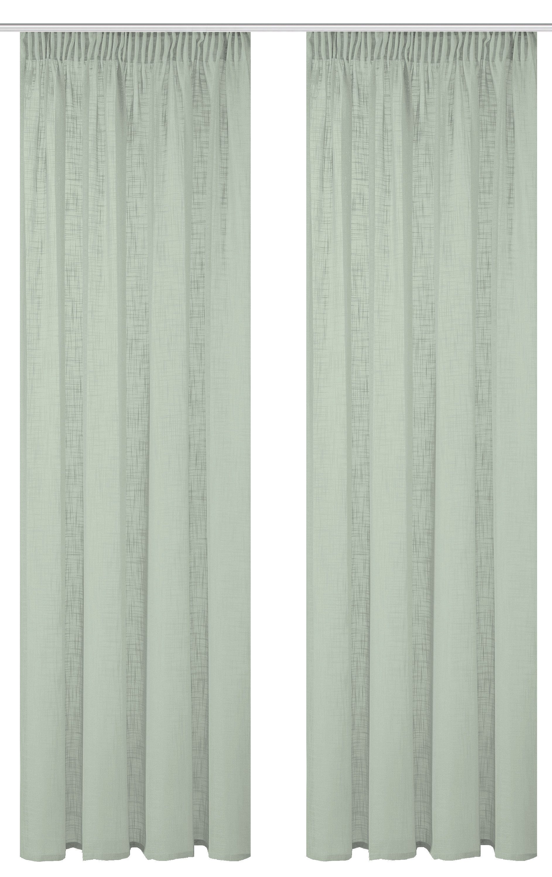 Home Basics Vorhang Softy 2Er Set Kombibandschal 245 x 140 cm 2x Fertigscha günstig online kaufen
