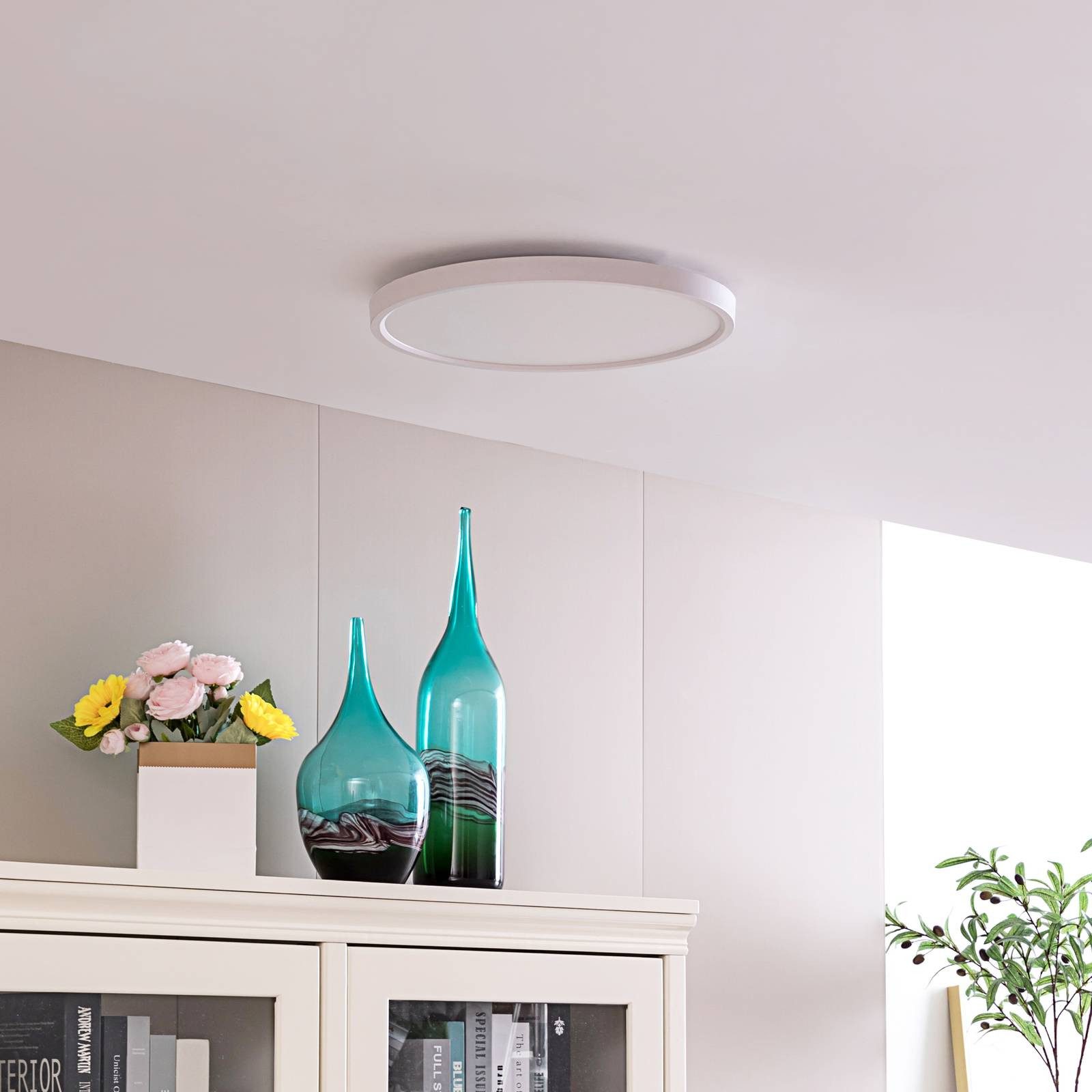 Lindby Deckenleuchten Denora, Nicht enthalten, LED 28 W gesamt, Farbwechsel RGB + weiß