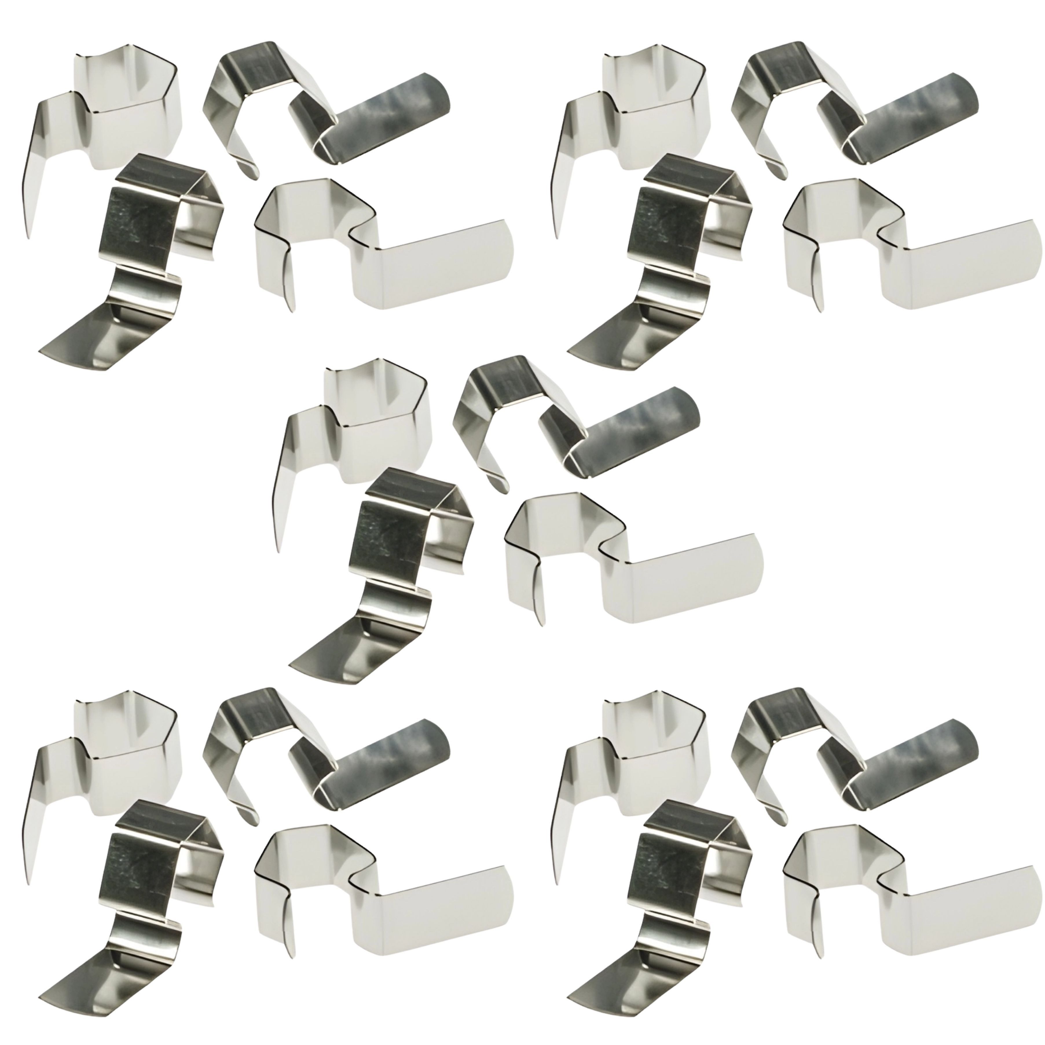 mikken Einmachglas 20 Universal-Klammern aus Metall Verschlüsse Clips, (20-tlg., 20er Set), für WECK Einmachgläser Rundrandgläser