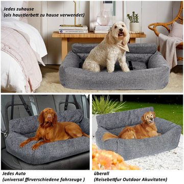 CALIYO Tierbett 2-in-1 Autositz und Bett für Hunde, Hundesitz Haustier-Autositz, für alle Arten von Autos, multifunktionales Hundebett