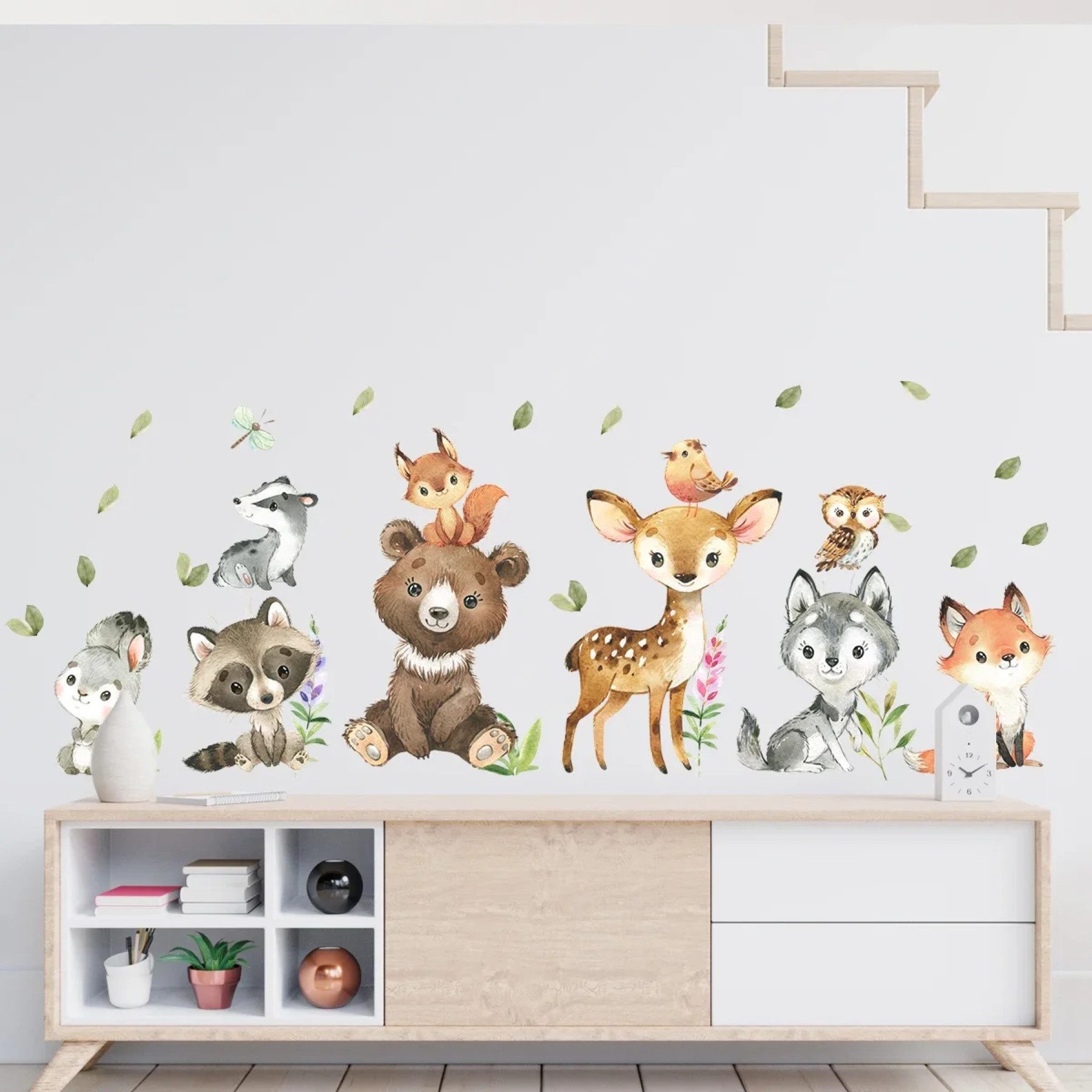 Montegoni Wandsticker Kinder Tier Wandaufkleber,Wandtattoo mit günstig online kaufen