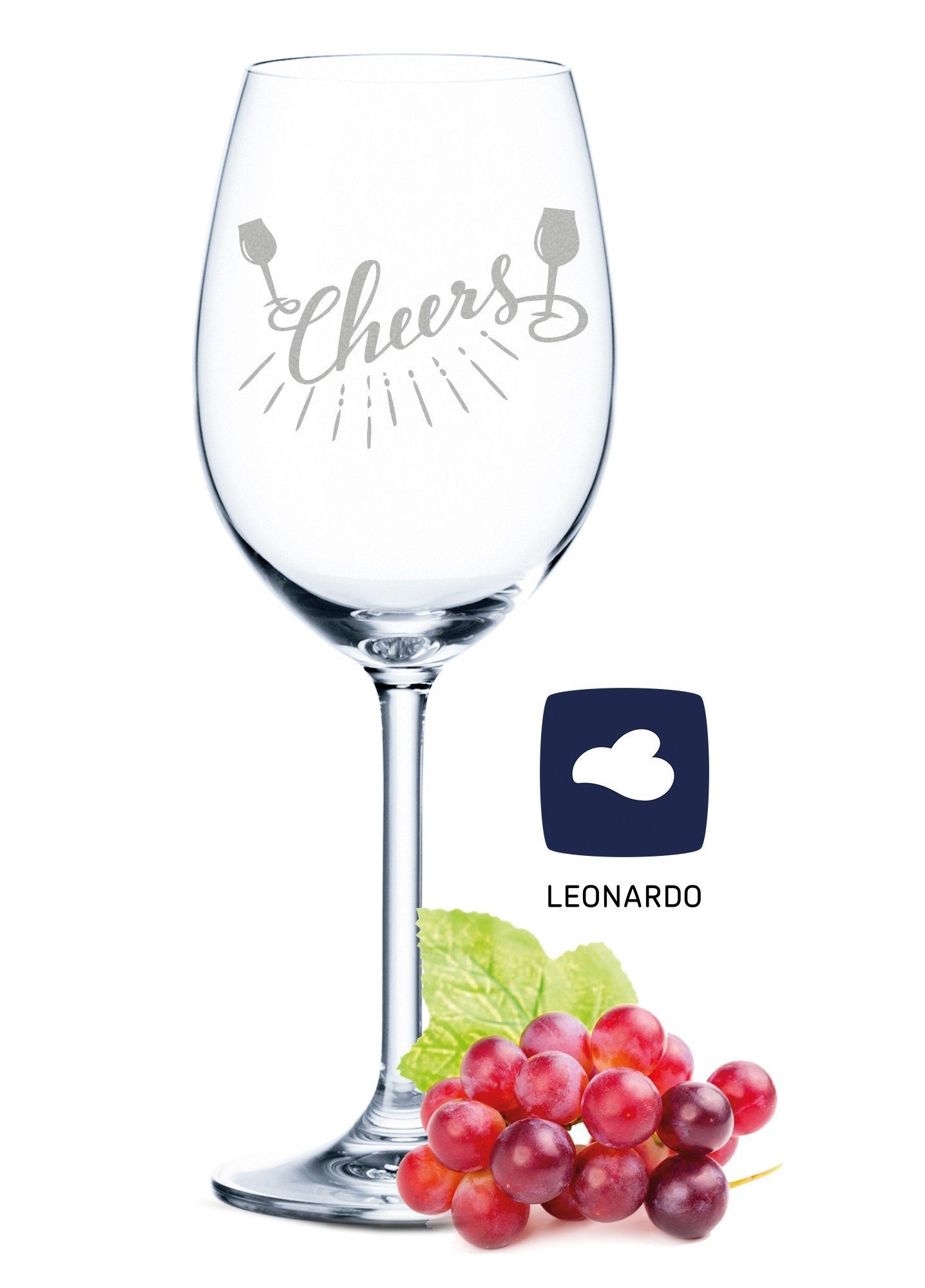 GRAVURZEILE Rotweinglas »Leonardo Weinglas mit Gravur "Cheers"« online  kaufen | OTTO