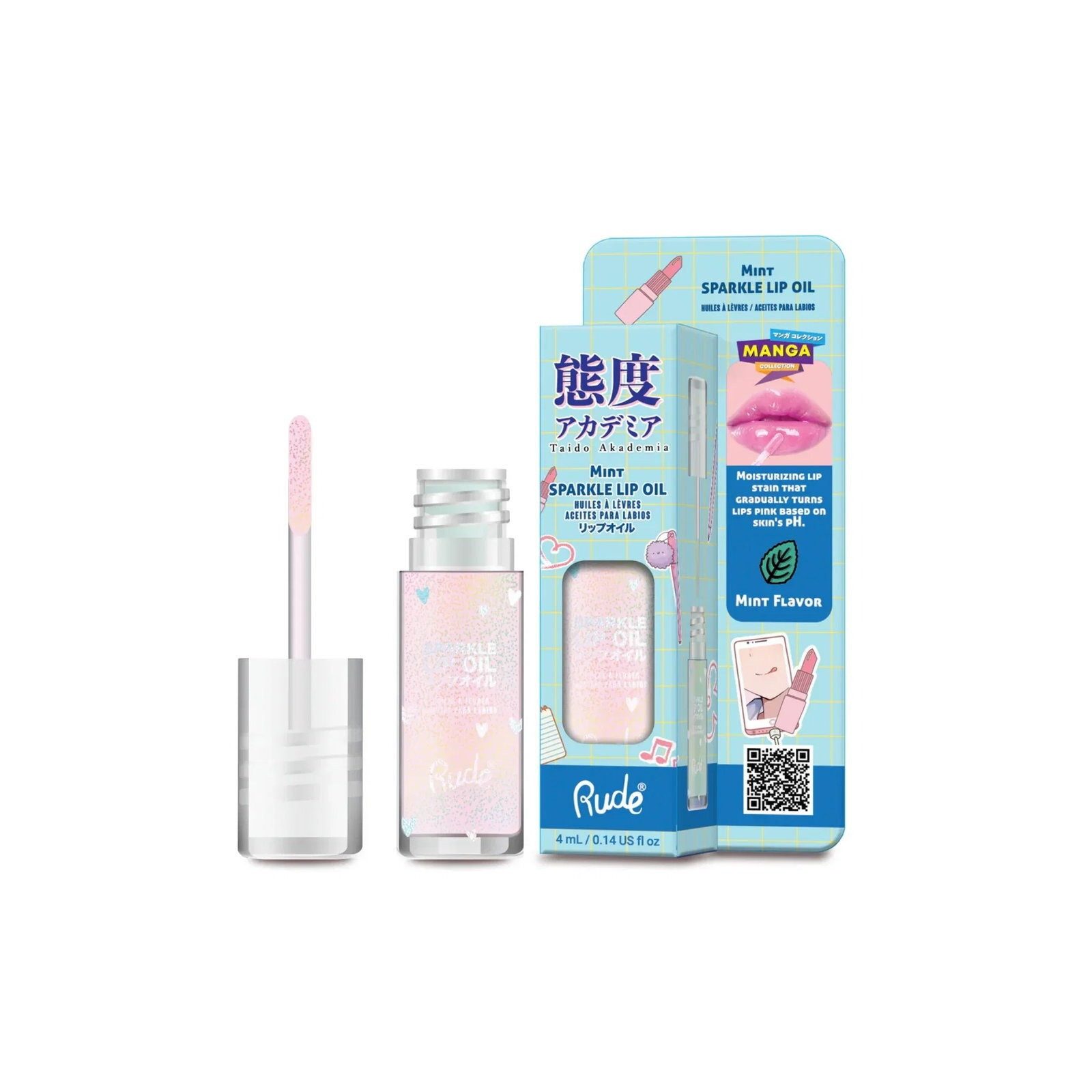 RUDE Lippenpflegemittel Rude Cosmetics, Mint Sparkle, Lippenöl, 4 ml