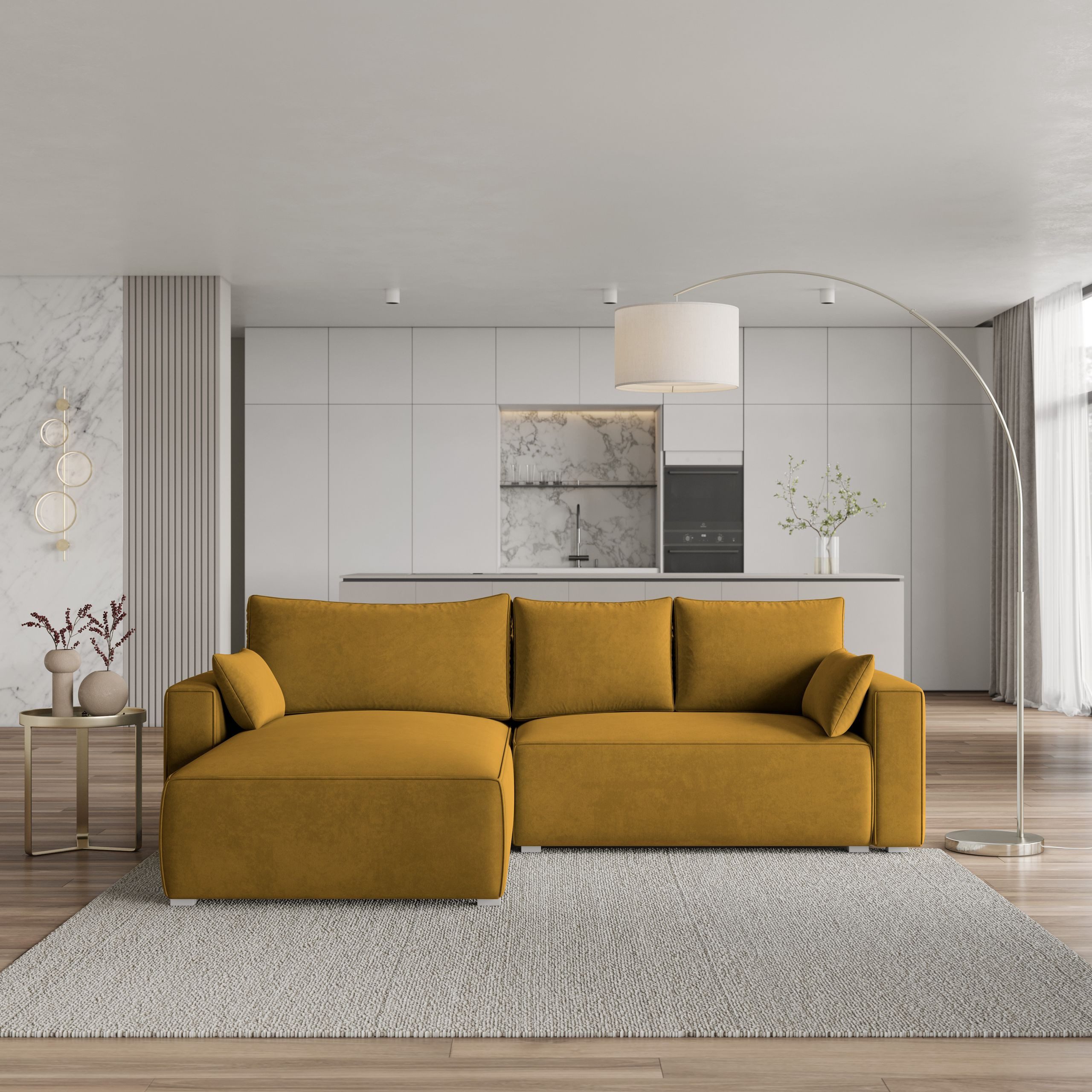 Masseno Ecksofa FORIL mit Schlaffunktion L-Form, günstig online kaufen